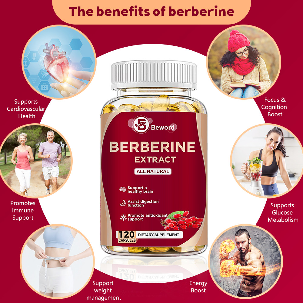 Berberine HCL 1200mg Ceylon Cinnamon Antioxidant Supplement 120 Capsules