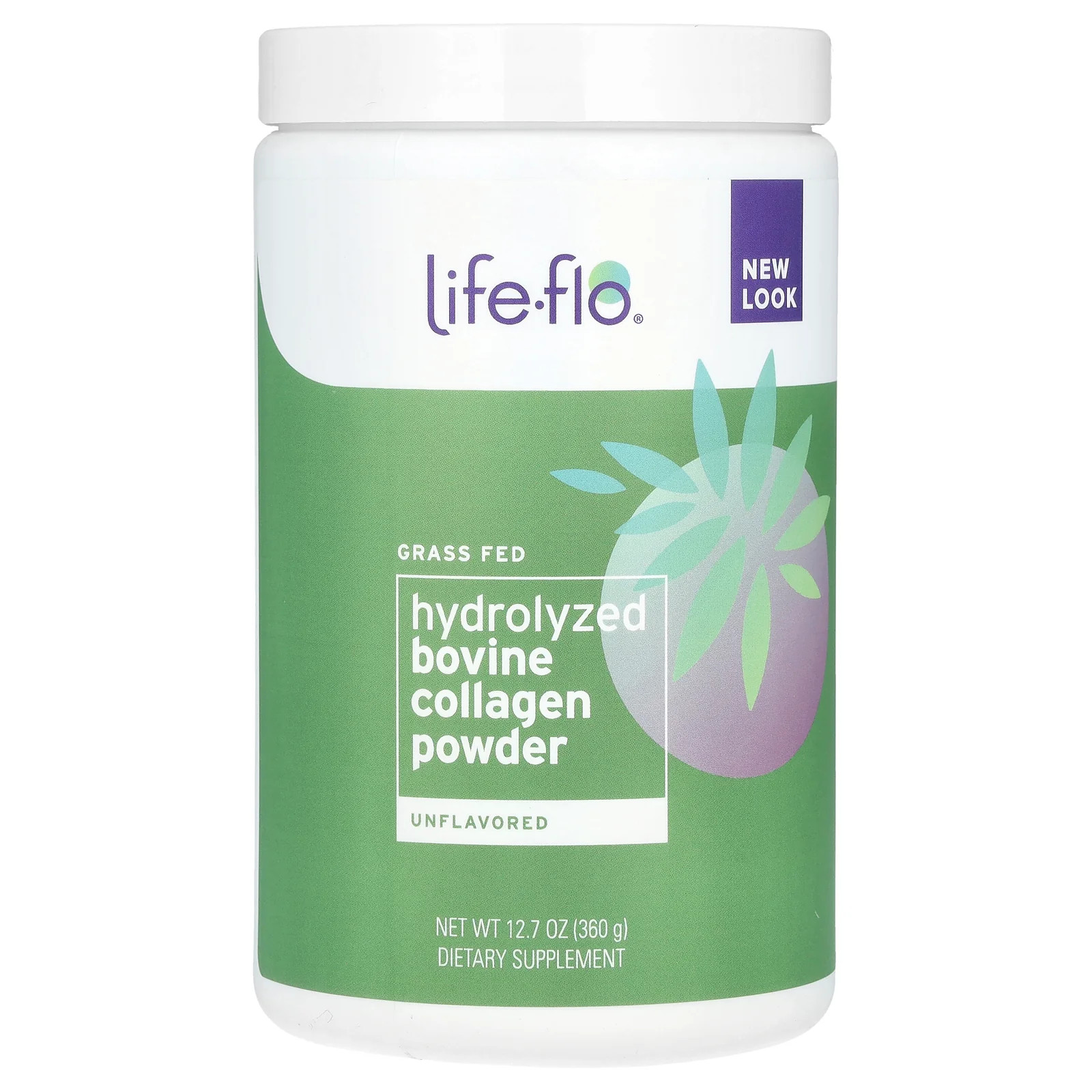 2 X Life-flo, Grass Fed Hydrolyzed Bovine Collagen Powder, Unflavored, 12.7 oz