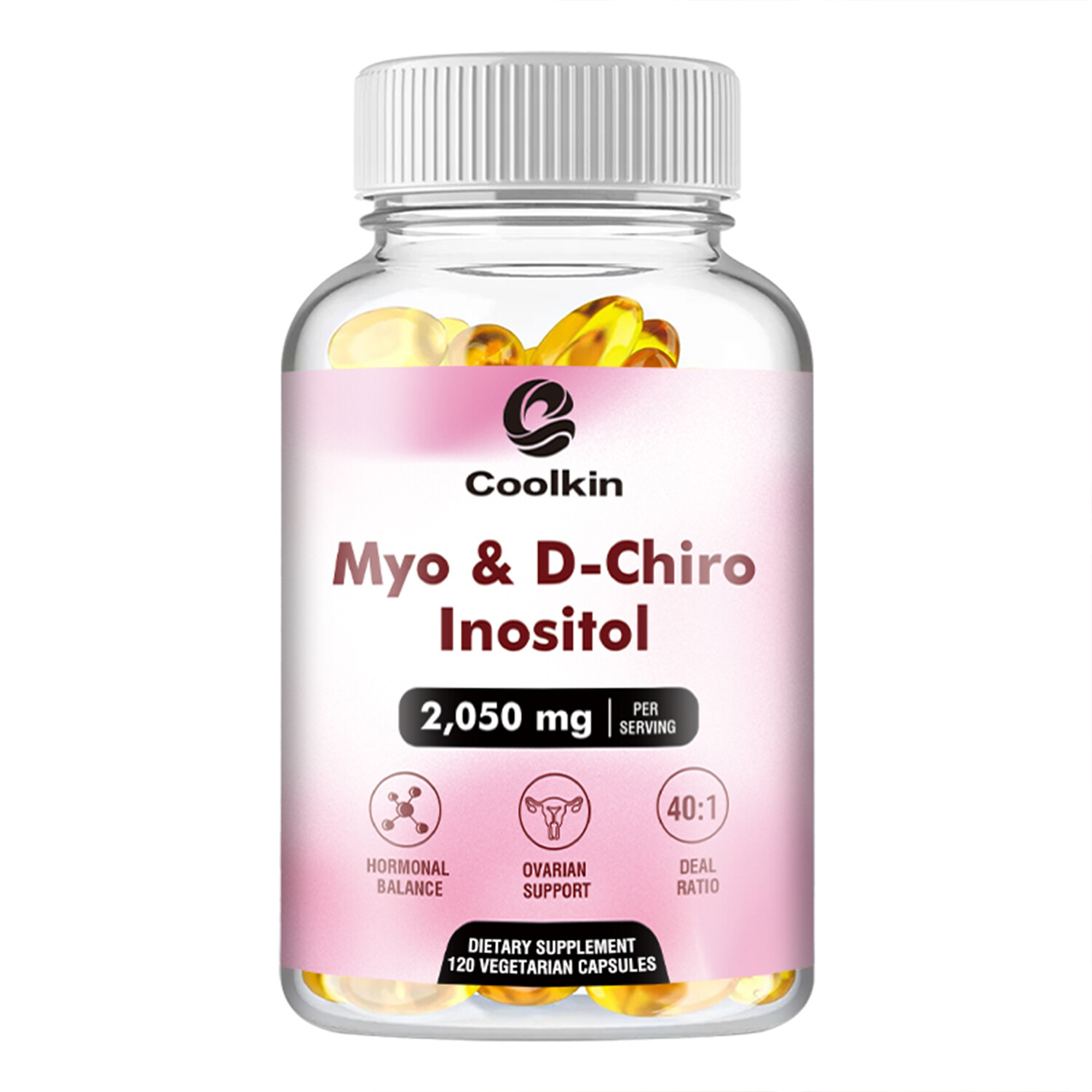 Myo & D-Chiro Inositol 2050mg-Women Hormone and Ovarian Support,Hormonal Balance
