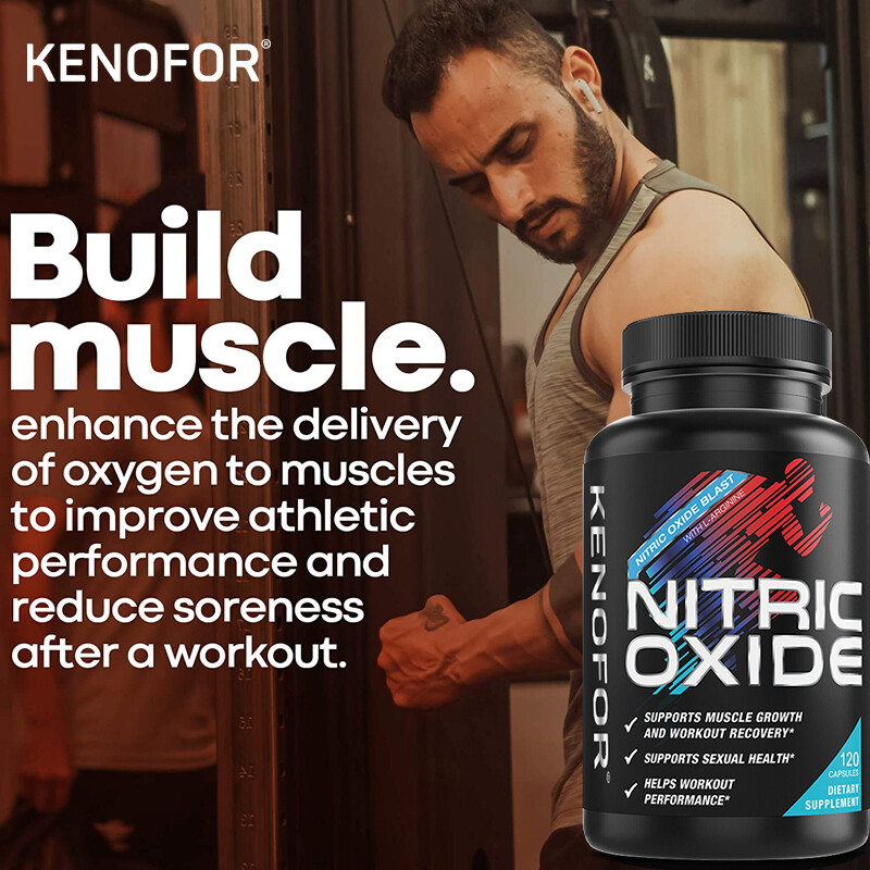 Nitric Oxide L-Arginine Pre Workout+Testosterone Booster,L-Citrulline Men’s,Test