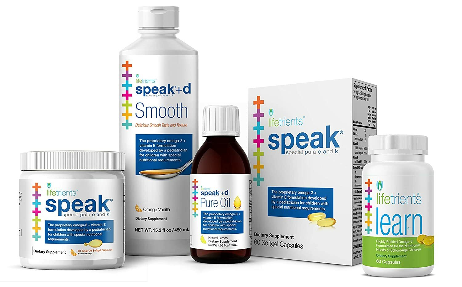 Lifetrients – Speak+D Smooth – Orange Vanilla – 15.2 oz – Pediatrician Formulate