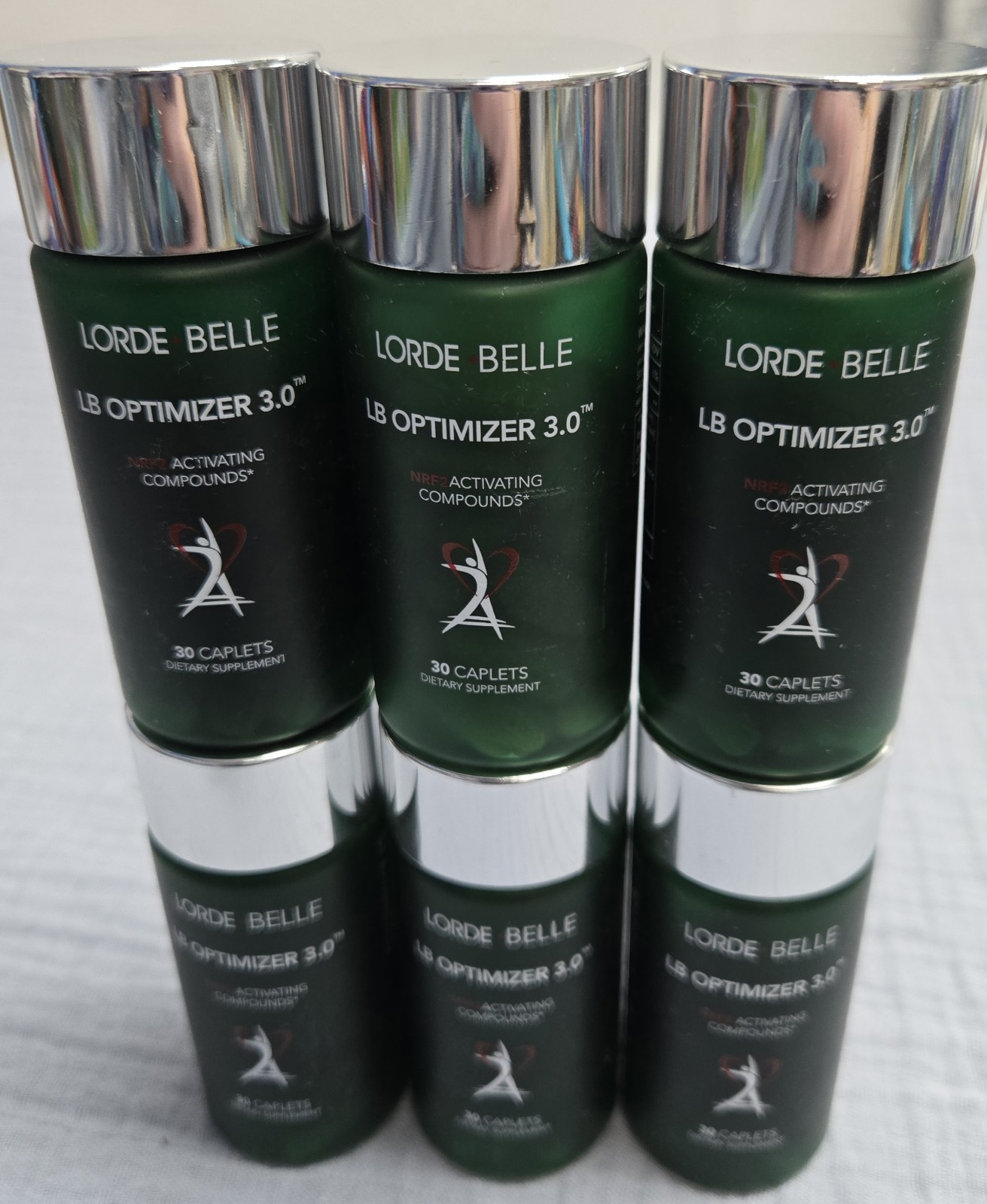 6 Pack- Lorde Belle LB Optimizer 3.0 – 30 Caplets New Sealed 2-19-2027