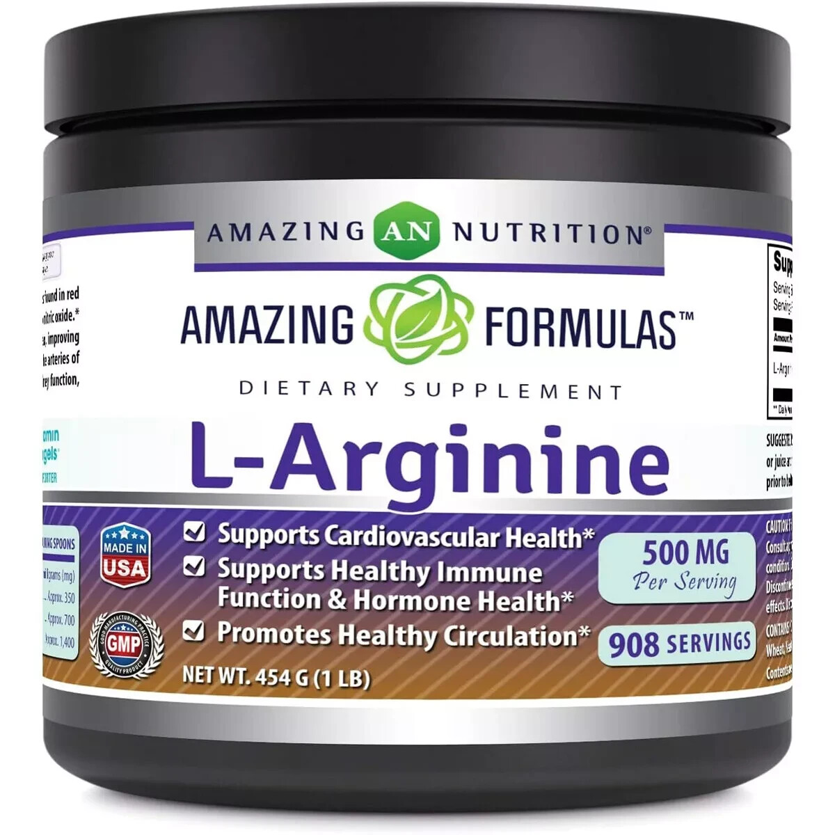 Amazing Nutrition Amazing Formulas L-Arginine Essential Amino Acid Powder