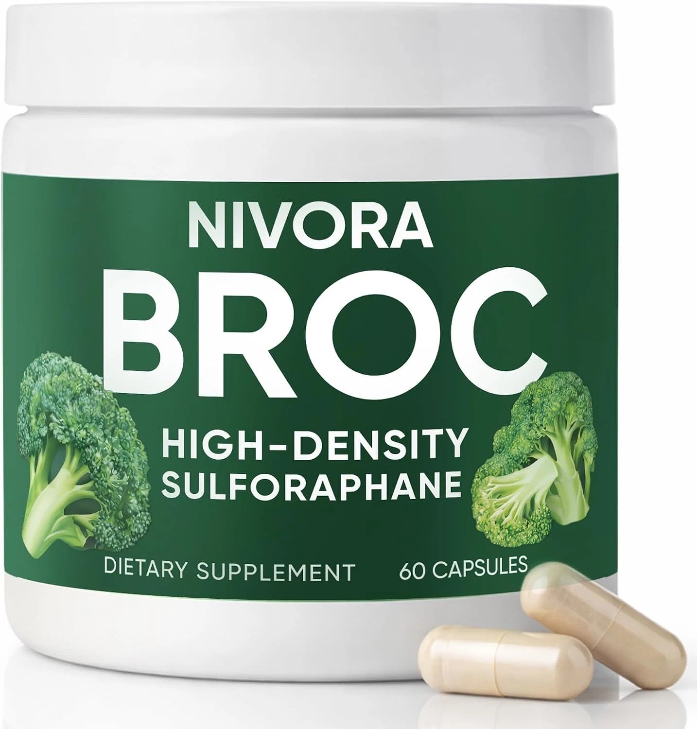 NIVORA BROC High-Density Sulforaphane, Sulforaphane Supplement with Broccoli Spr