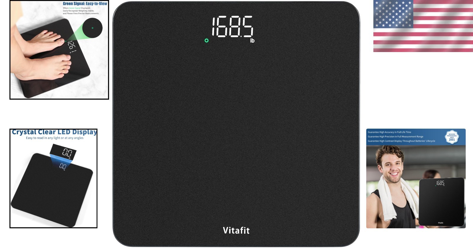 Elegant Spray Silver Bathroom Scale with 0.1lb Accuracy – Batteries Included