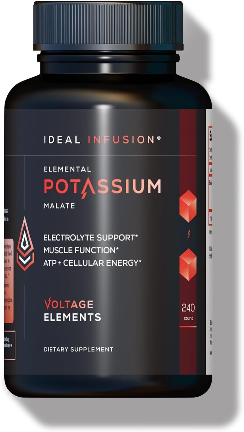 Potassium Malate 1389mg – ATP Production & Cellular Energy, Electrolyte Balance