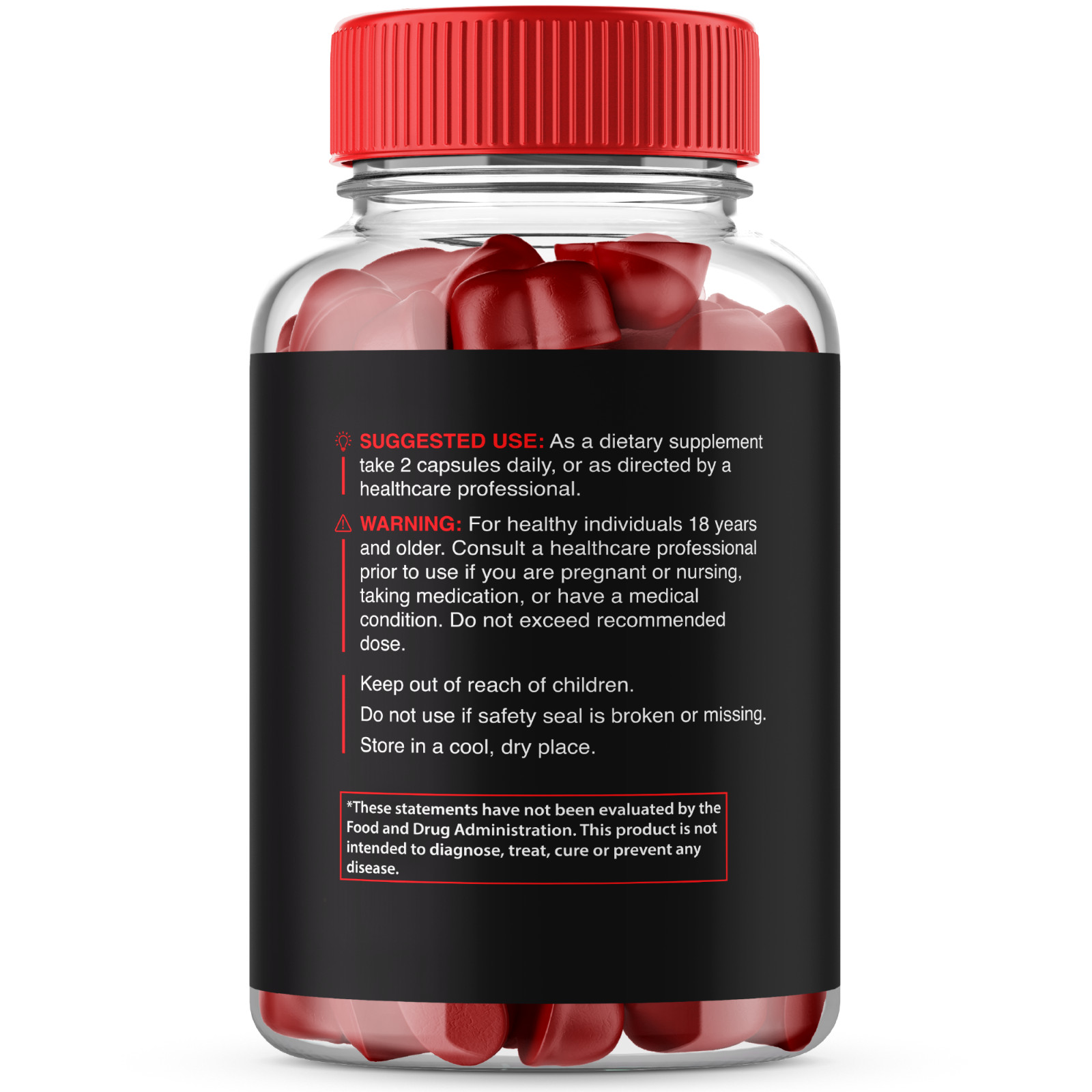 (5 Pack) Oxvia Male Performance Gummies, Advanced Health Formula (300 Capsules)