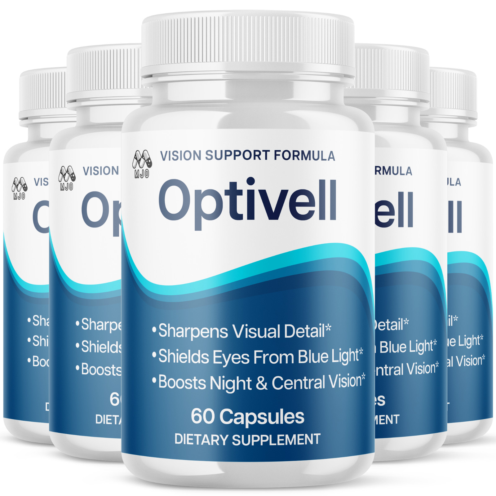 (5 Pack) Optivell Pills Advanced Vision Support Supplement Opti Vell 300 Capsule