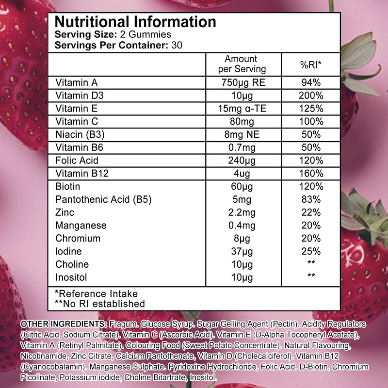 Multivitamin A, C, D, E, B12, B6 And B2+ Immune Support, Promote Bone Growth