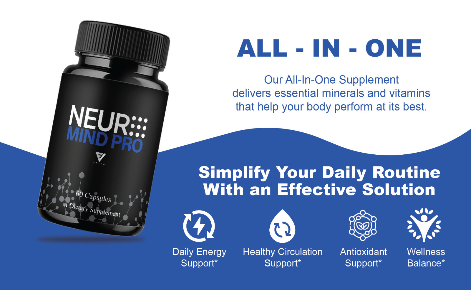 (5 Pack) Neuro Mind Pro Pills, NeuroMindPro Brain Health Formula (300 Capsules)