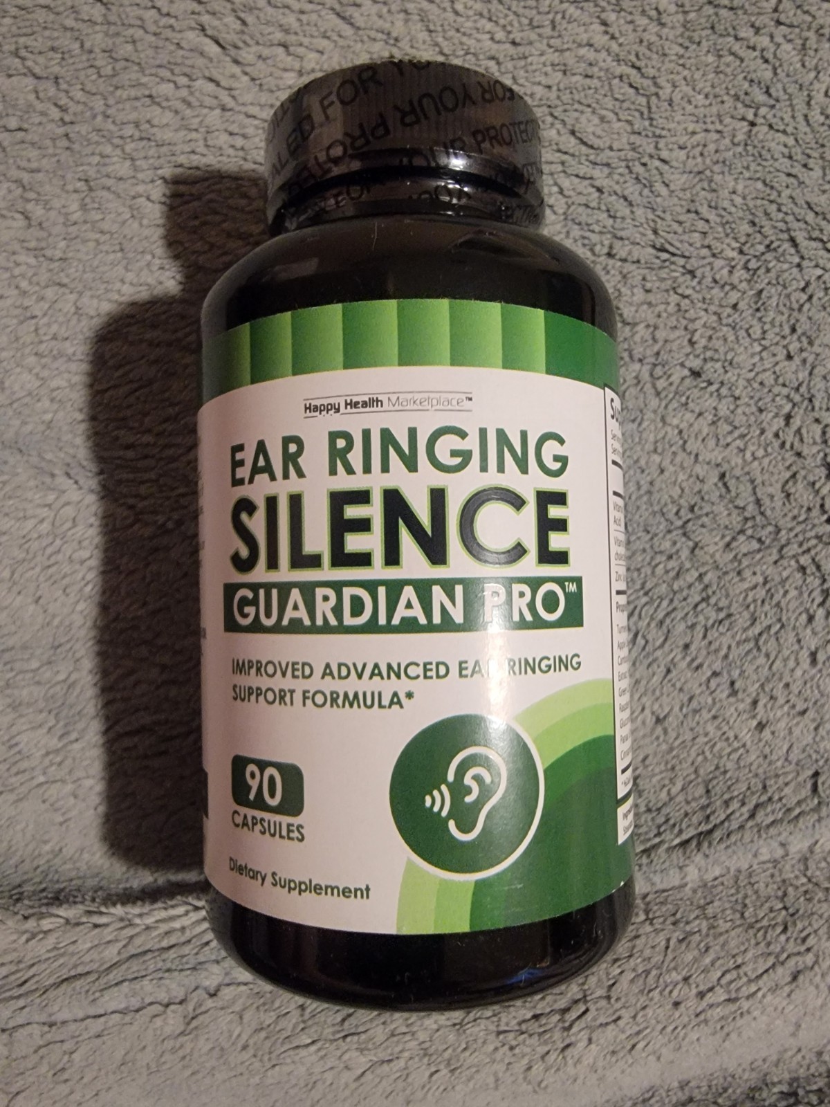 Hearing, Ear Ringing & Tinnitus Relief Supplement Turmeric Aloe Ginger CLA Acai