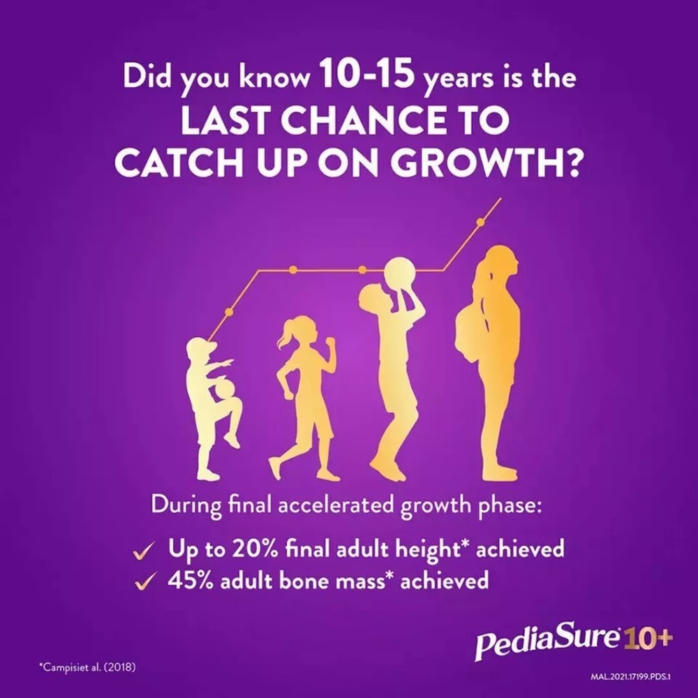 Abbott Pedia Sure 10+ Optiheight Increase Height 10-15 Yrs Old 850g Chocolate