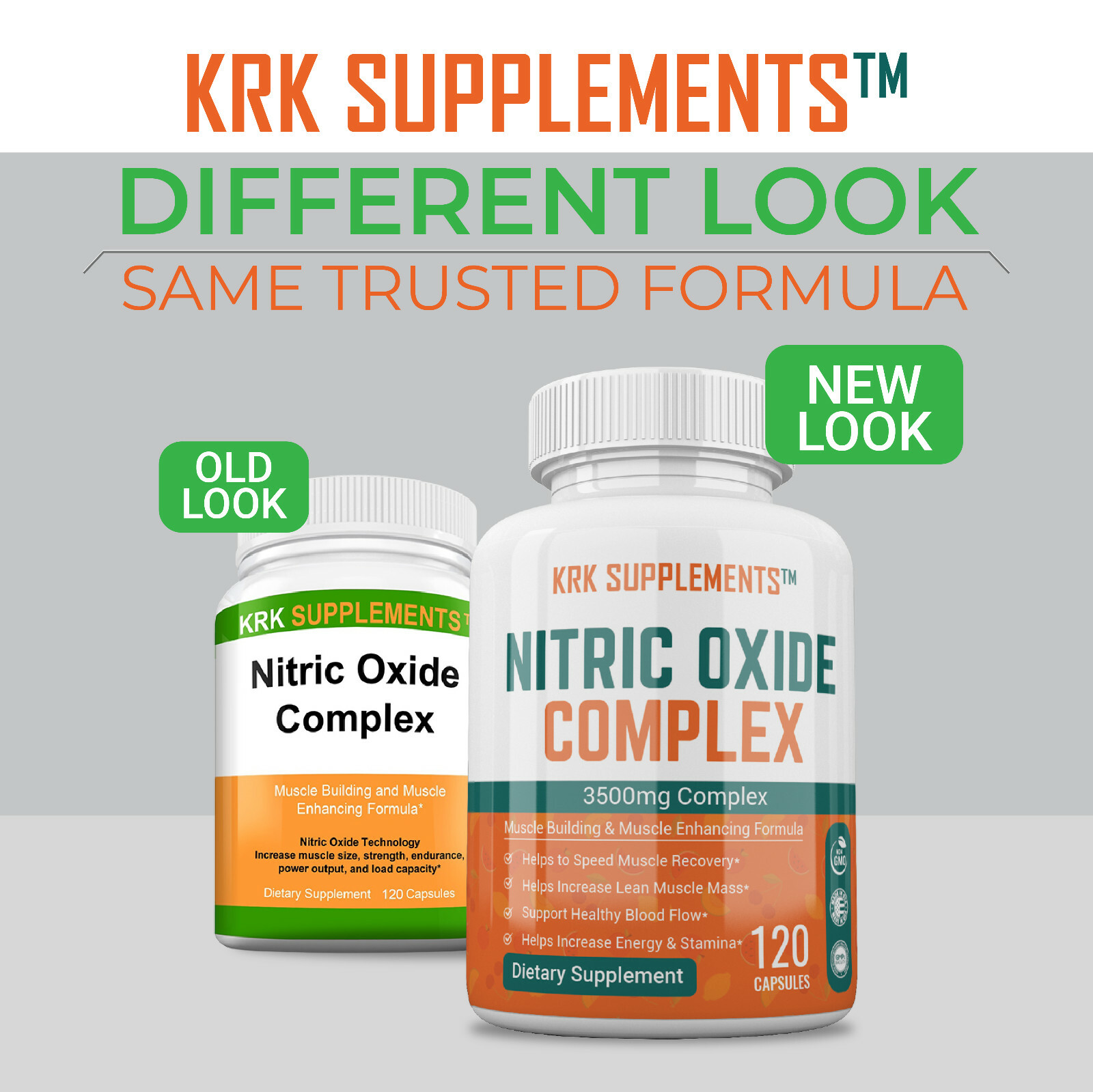 Nitric Oxide Complex 3500mg L-Arginine AAKG Muscle Pump Growth Pills