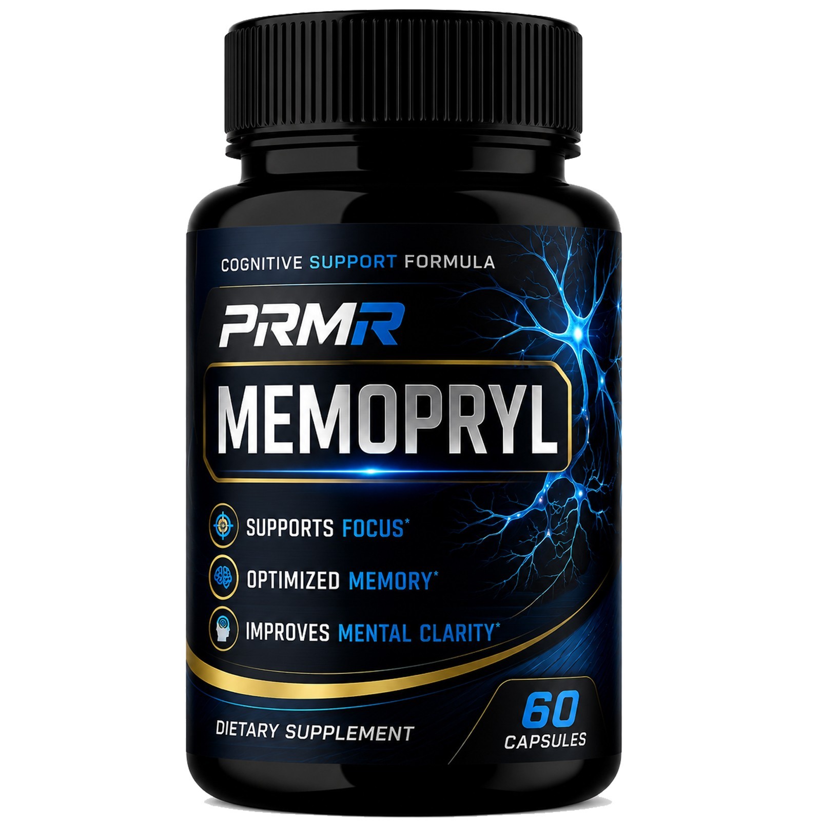 Brain & Focus 60ct, Healthy Memory Function, Clarity Nootropic Supplement USA