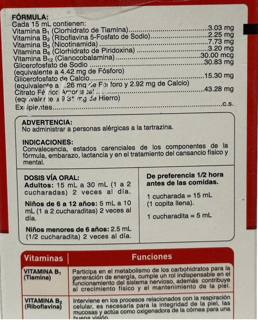 Nutrison SYRUP, IRON, COMPLEX B, CALCIUM, High Absorption Vitamins & MINERAL new