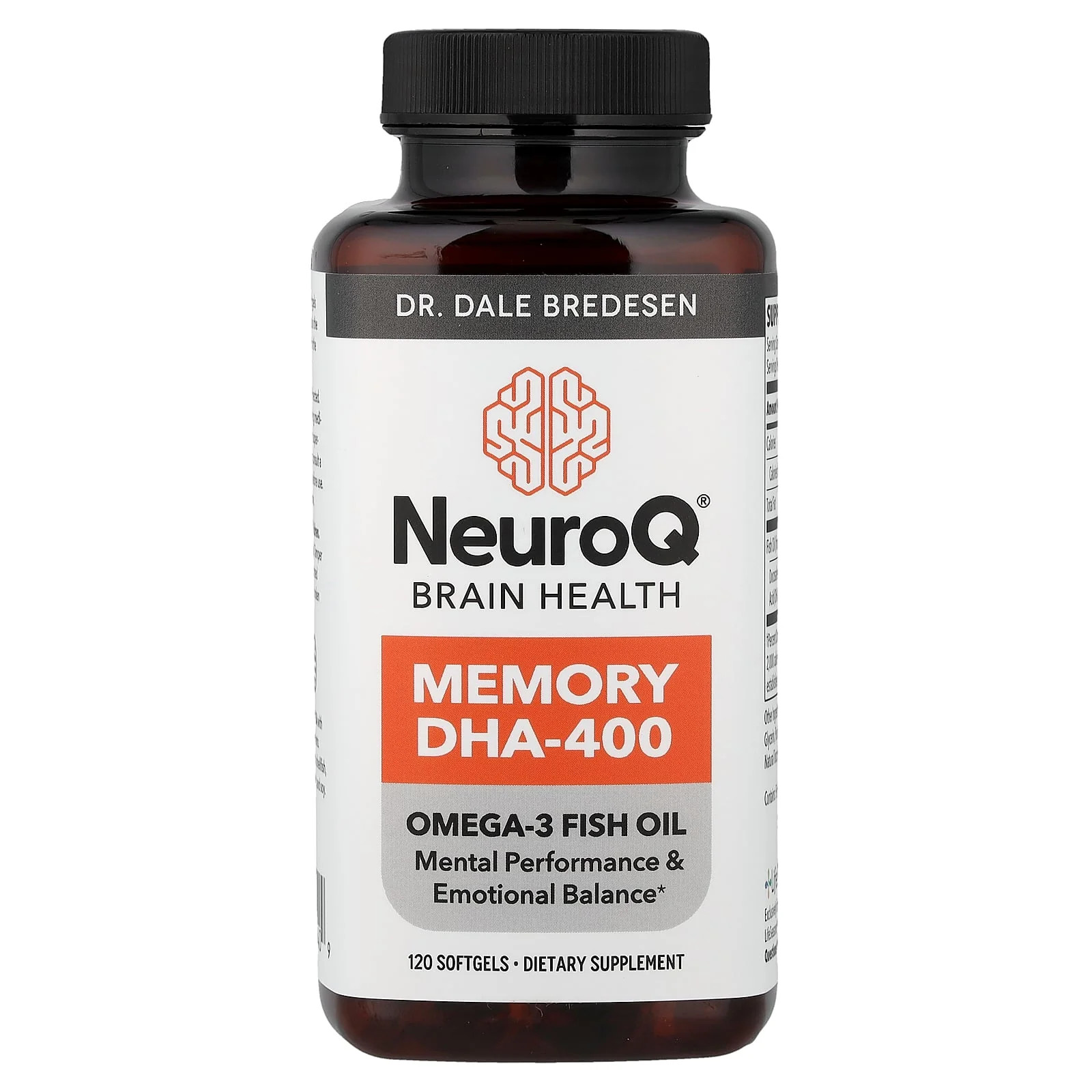 2 X LifeSeasons, NeuroQ� Brain Health, Memory DHA-400, 120 Softgels