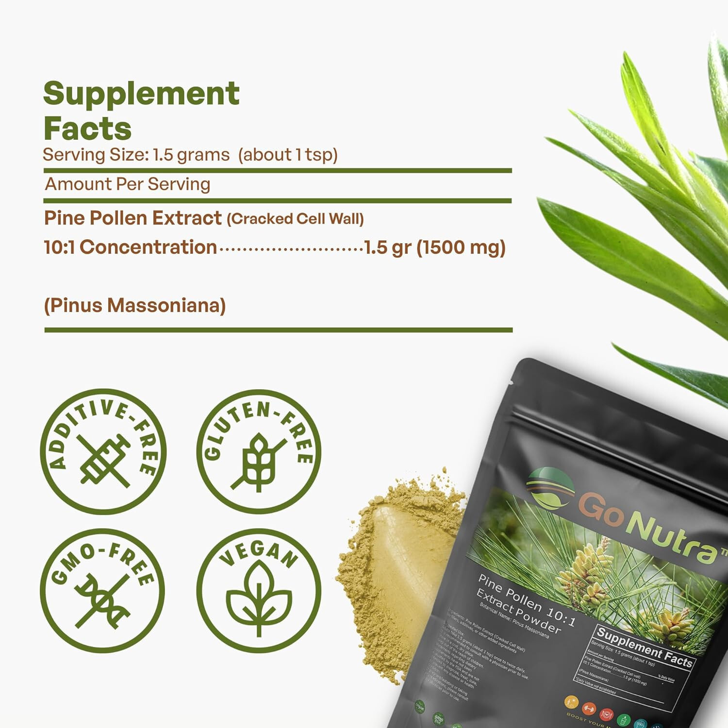 Pine Pollen Powder Non Gmo 1lb