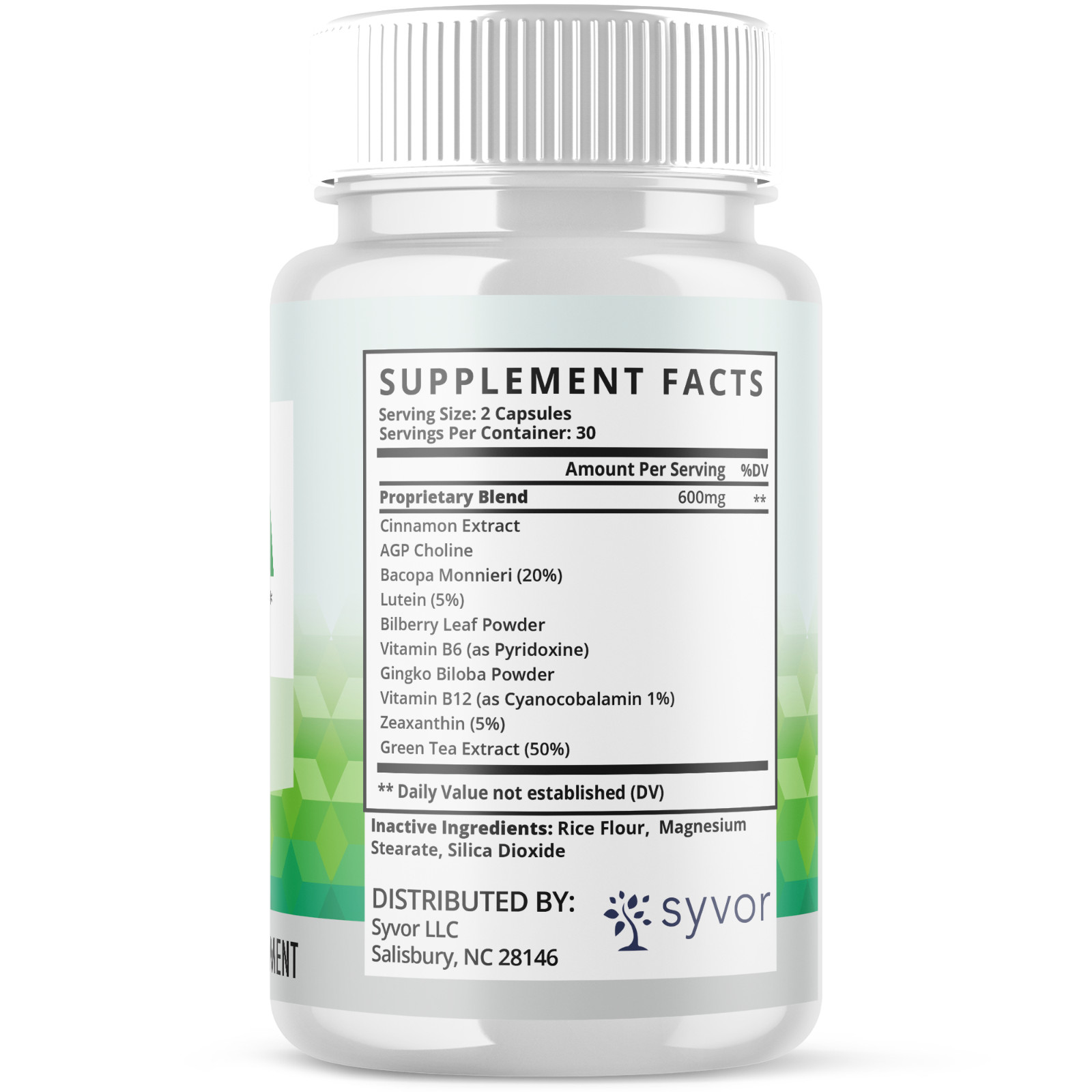 (5 Pack) Nervala Nerve Nootropic All Natural Super Nerve Supplement 300 Capsules