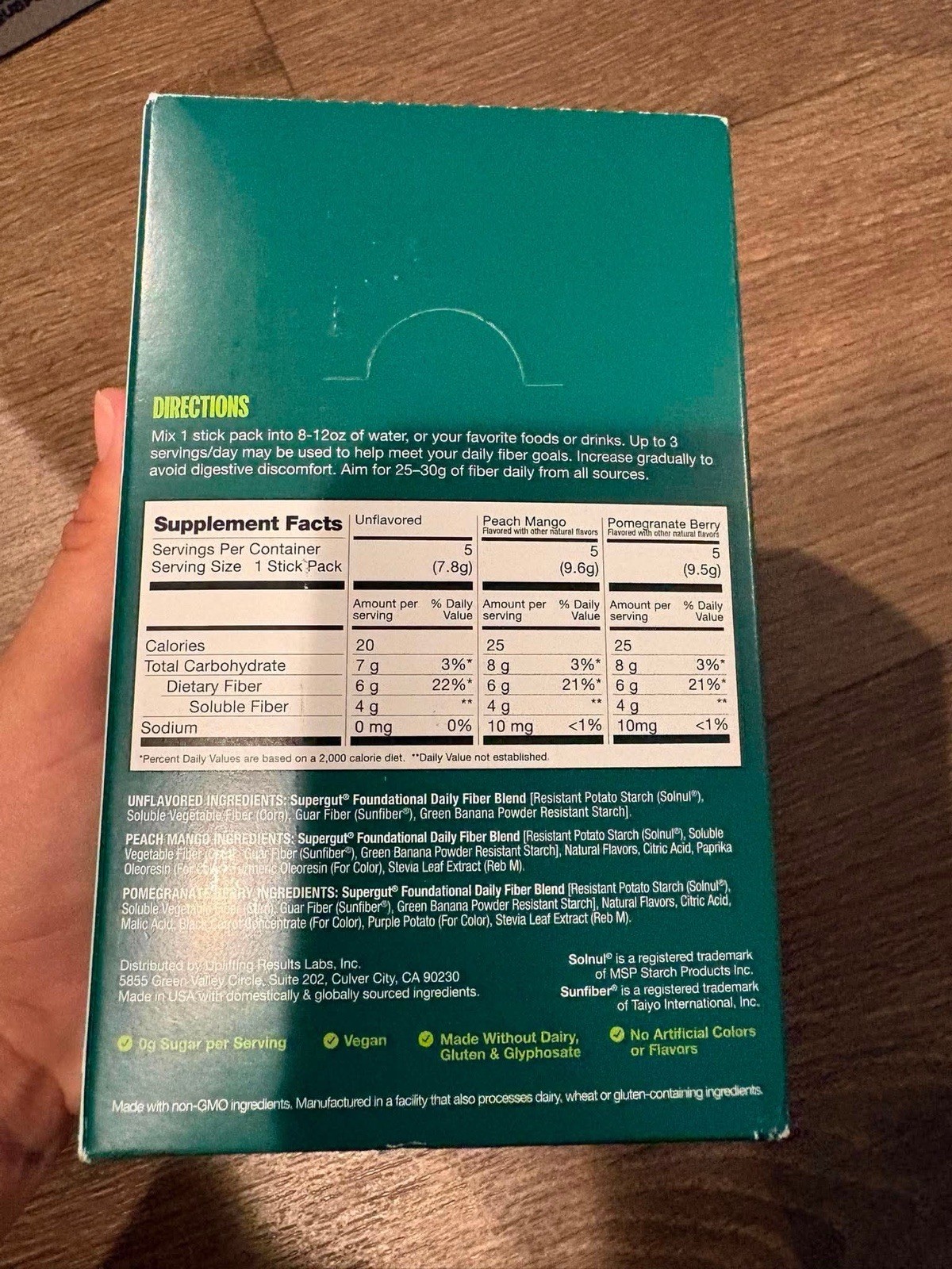 Supergut, Foundational Daily Fiber, Prebiotic Fiber Blend, Unflavored, 15-0.3oz