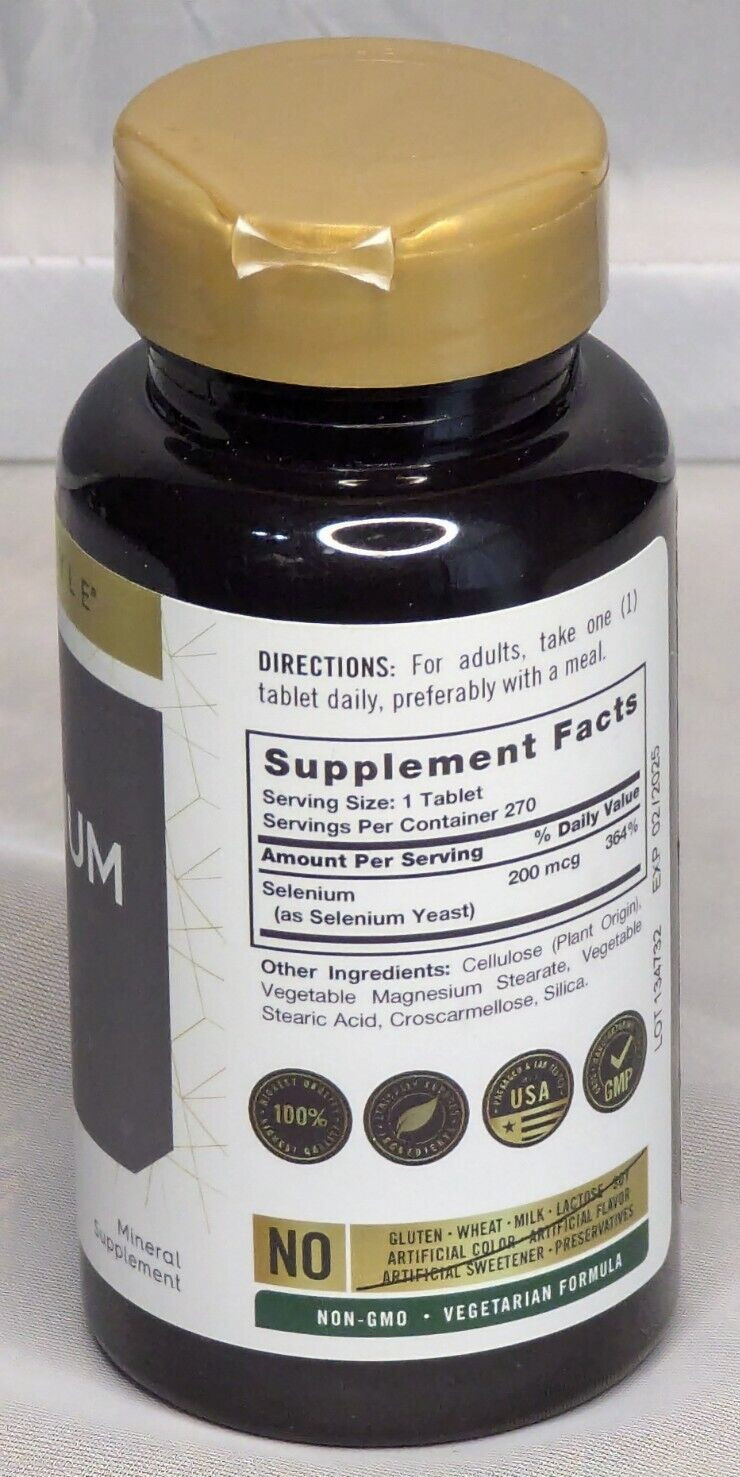 Vitamins Carlyle Selenium 200 mcg 270 Tablets Expiration 02/2025 Vegetarian
