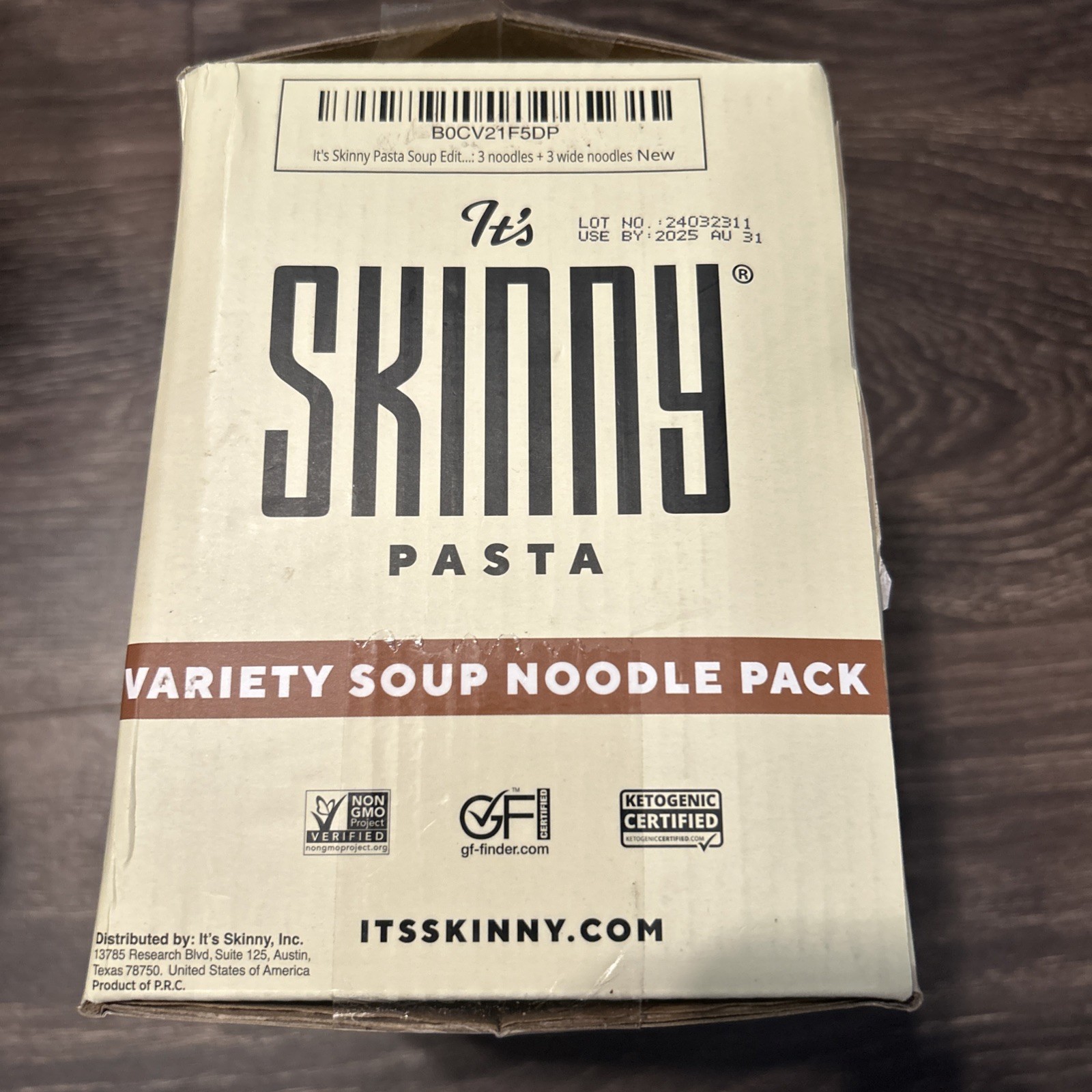It’s Skinny Pasta Variety Pack Soup Noodle 6 9.52 Oz Bags Wide 9 Calories 8/2025