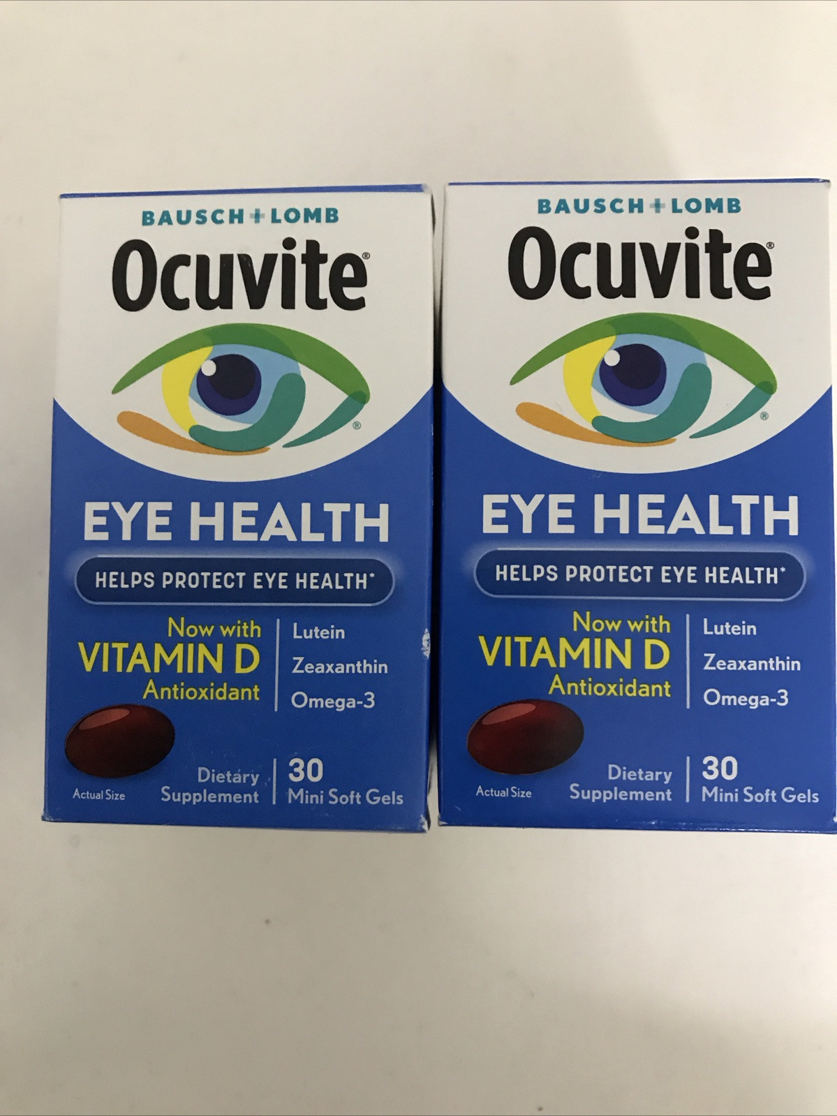 2x Bausch + Lomb Ocuvite Vitamin & Mineral Supplement 30 Soft Gel.exp02/25