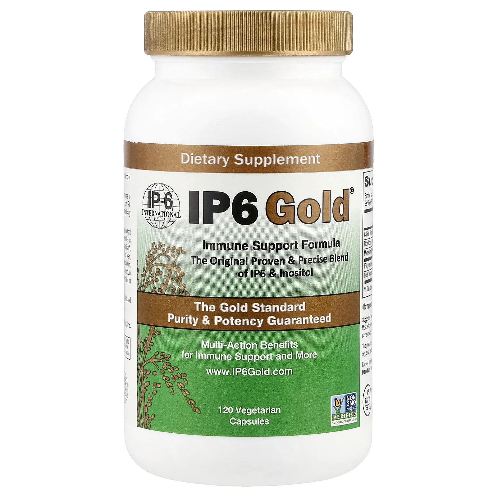 2 X IP-6 International, IP6 Gold�, Immune Support Formula, 120 Vegetarian Capsu