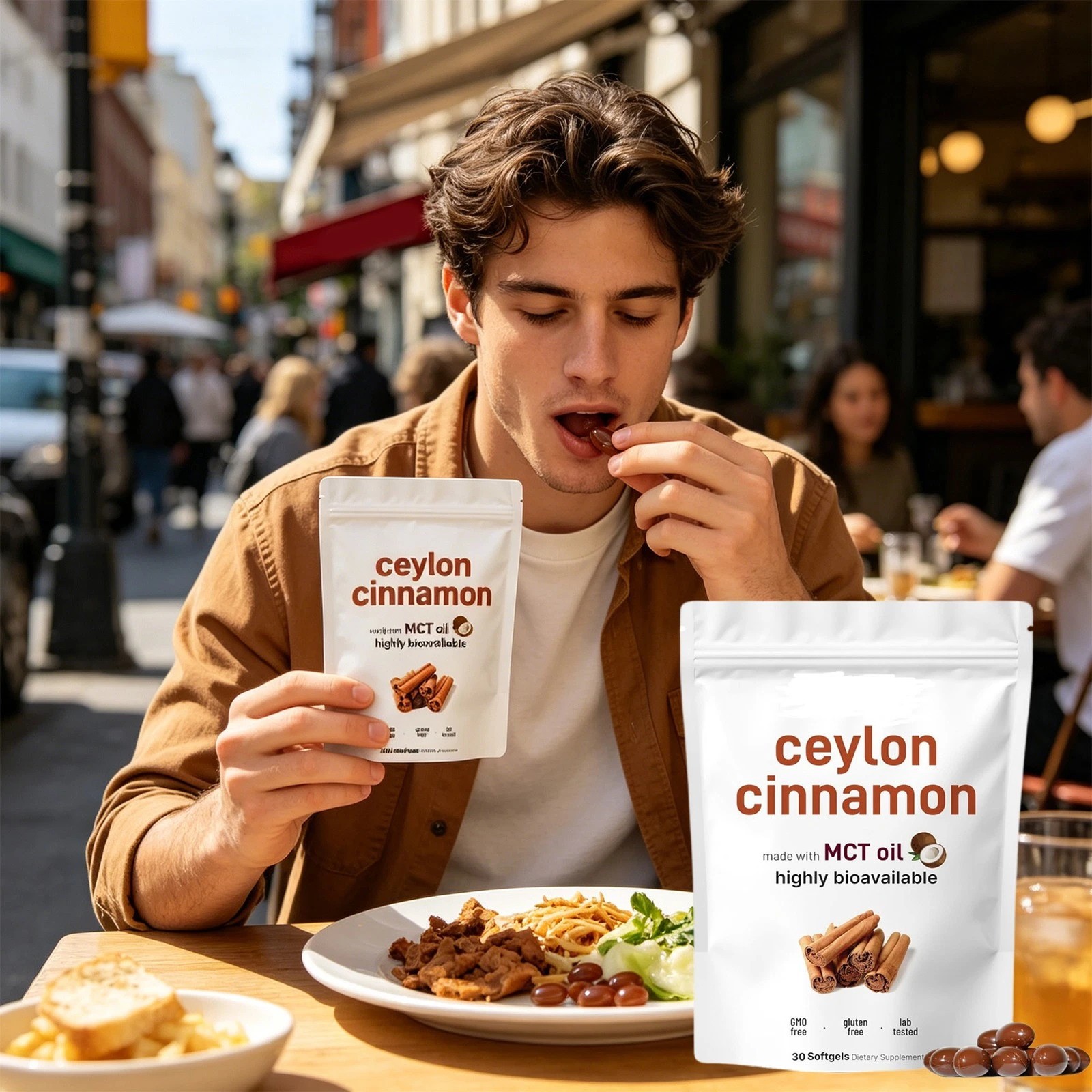 3x Ceylon Cinnamon 7,200Mg Equivalent 300 Softgels with MCT Oil |Highly Bioavail