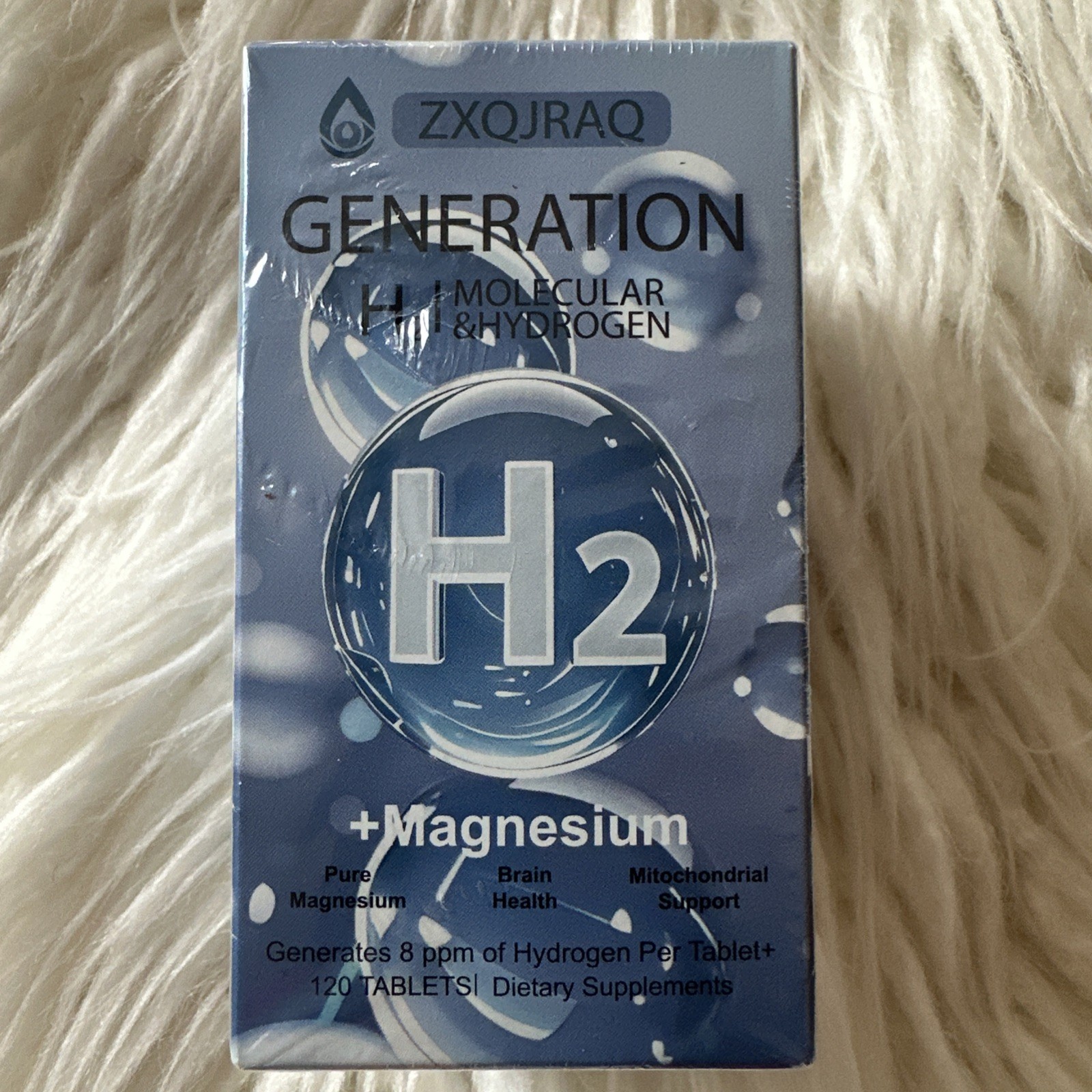 Generation H2 Molecular Hydrogen Water Tablets with Magnesium Supplement 120ct