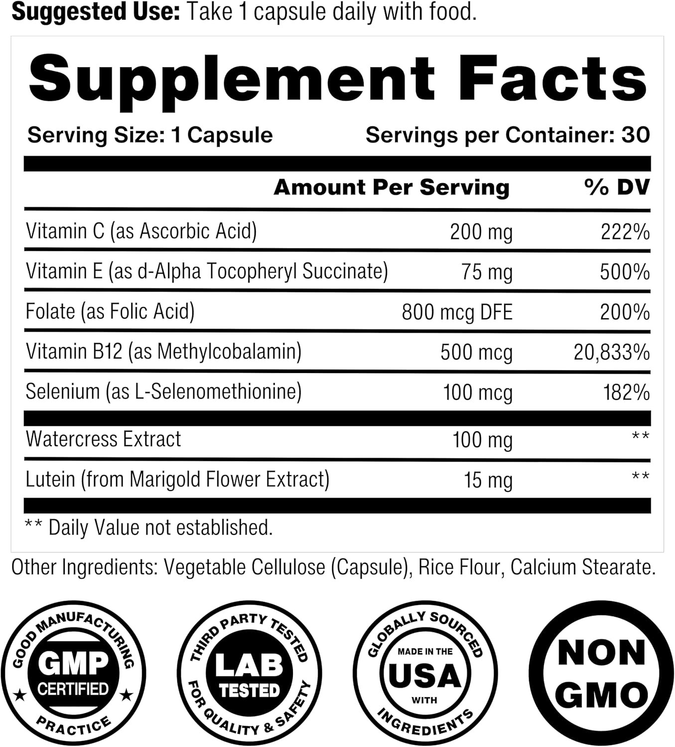 Celly DNA Defense | Longevity Supplement for Healthy Aging 30 Caps ~ Exp 3/27