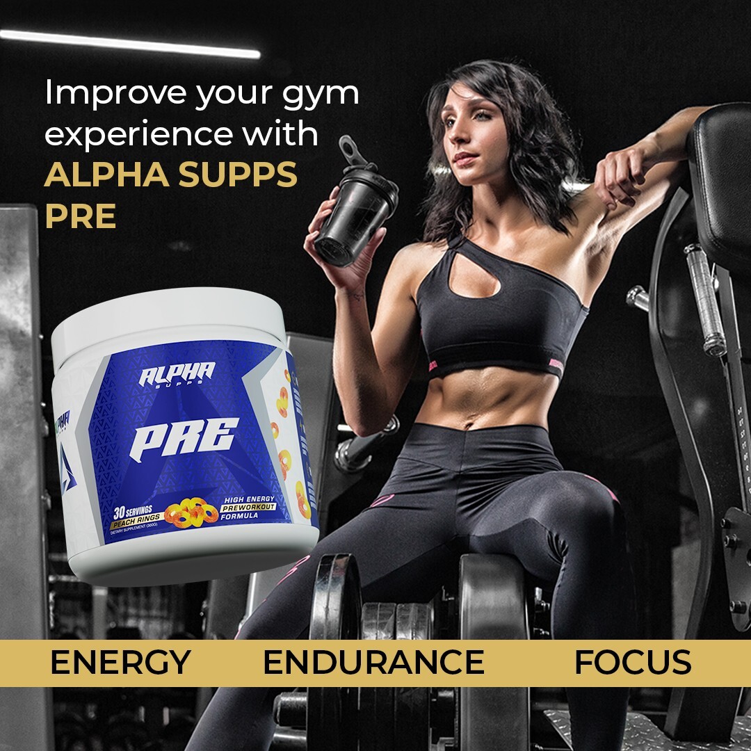 Alpha Supps Pre | Pre-Workout Powder for Men & Women Pump Focus Energy 30 Svgs