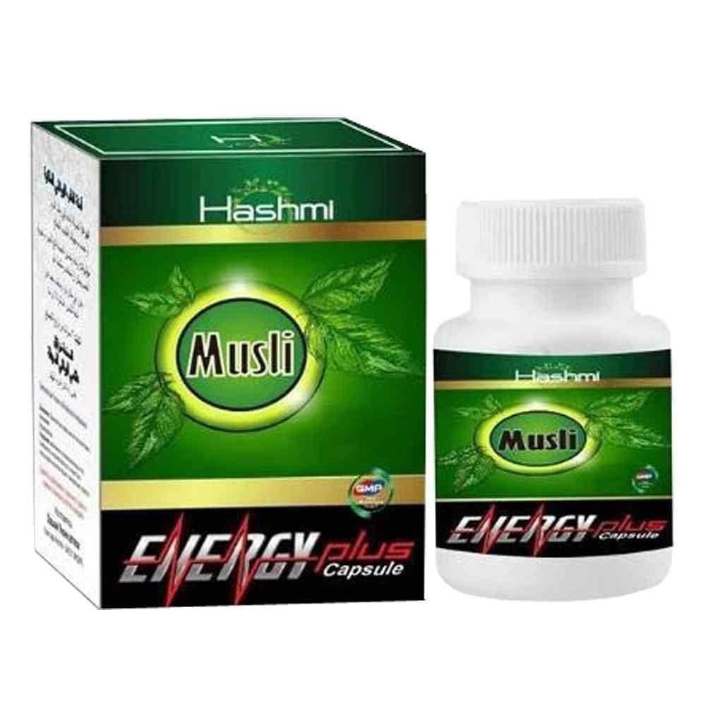 Musli Energy Plus Ayurvedic 20 Capsules Hashmi Pharmacy Free Shipping