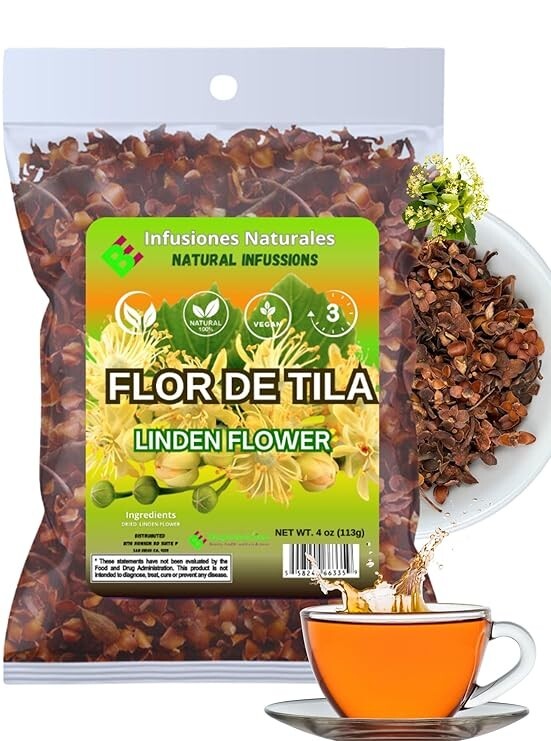 Tila Seca Té (Hanan Linden Loose Herb Tea) 4oz (113g) – 100% Natural, Vegan