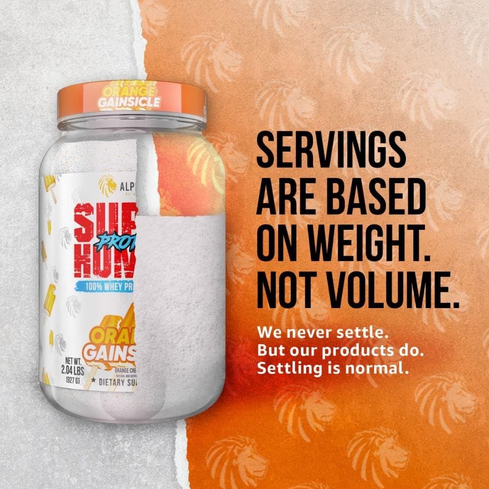 Alpha Lion Superhuman Whey Isolate, Low Carb, Orange Gainsicle, 28 Servings