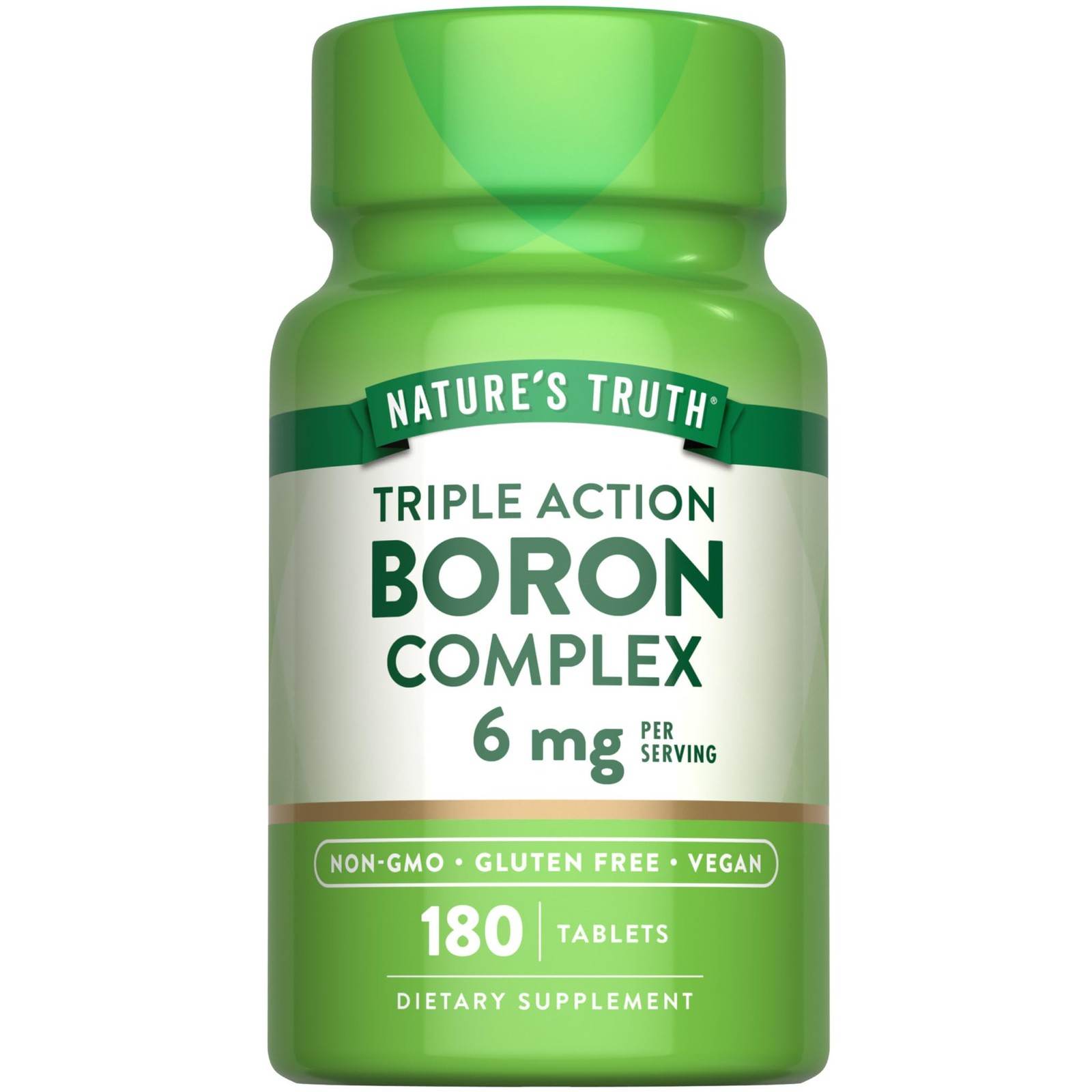 Boron Complex Supplement 6mg | 180 Vegan Non-GMO Gluten-Free Capsules