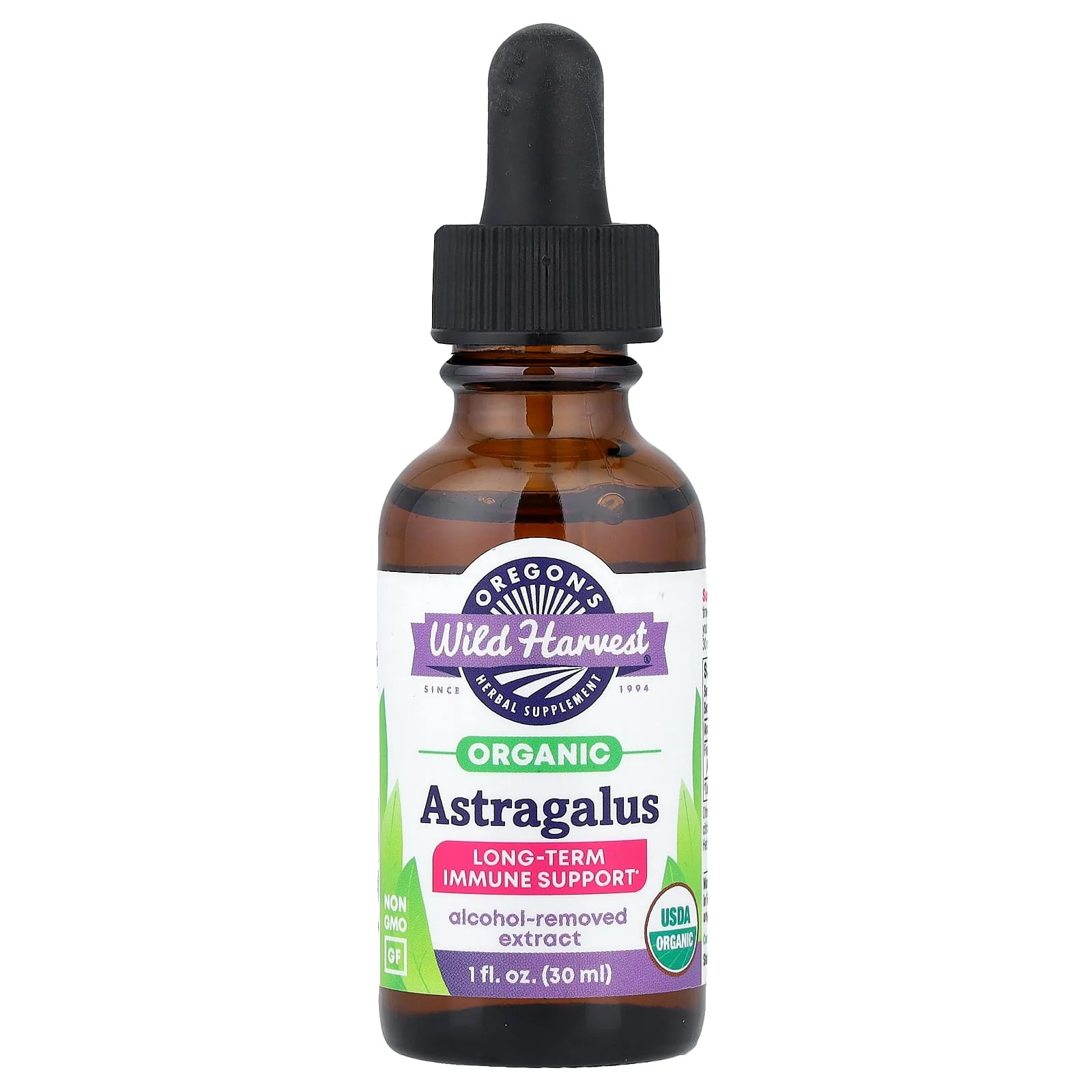 2 X Oregon’s Wild Harvest, Organic Astragalus, 1 fl oz (30 ml)
