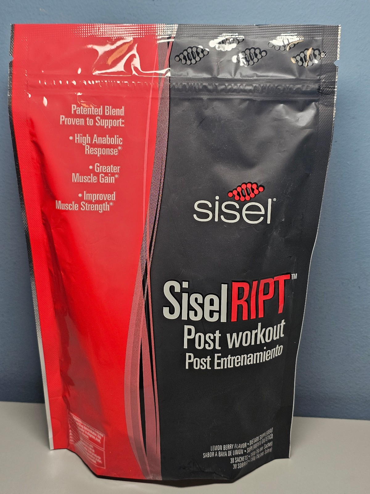 Sisel Ript SiselRipt Post Workout Lemon Berry 30 Sachets – Exp 3/28 – New Sealed