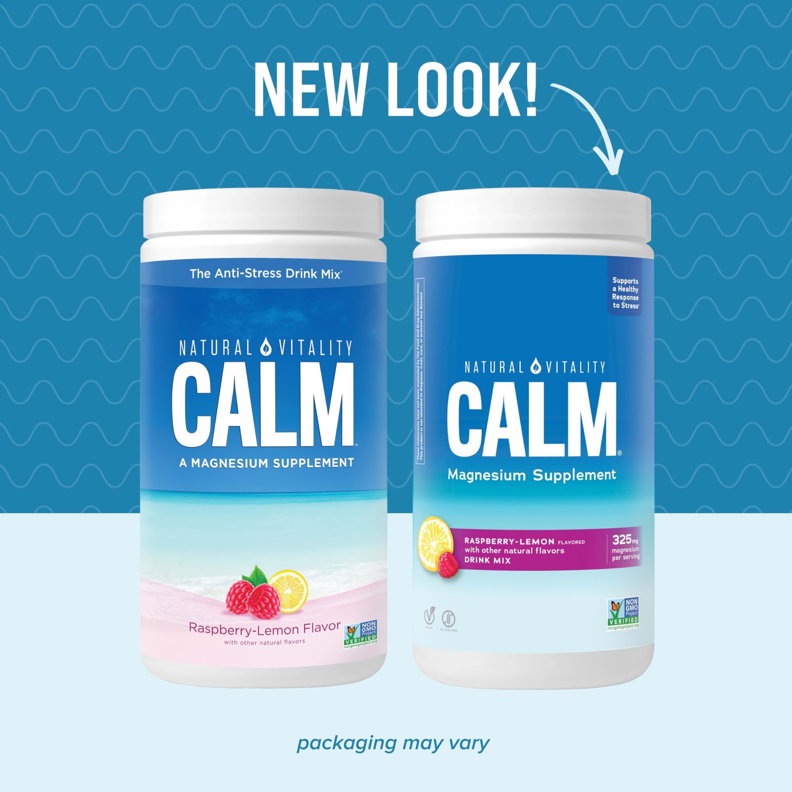 Calm, Magnesium Citrate Supplement, Anti-Stress Drink Mix Powder, Gluten Free,