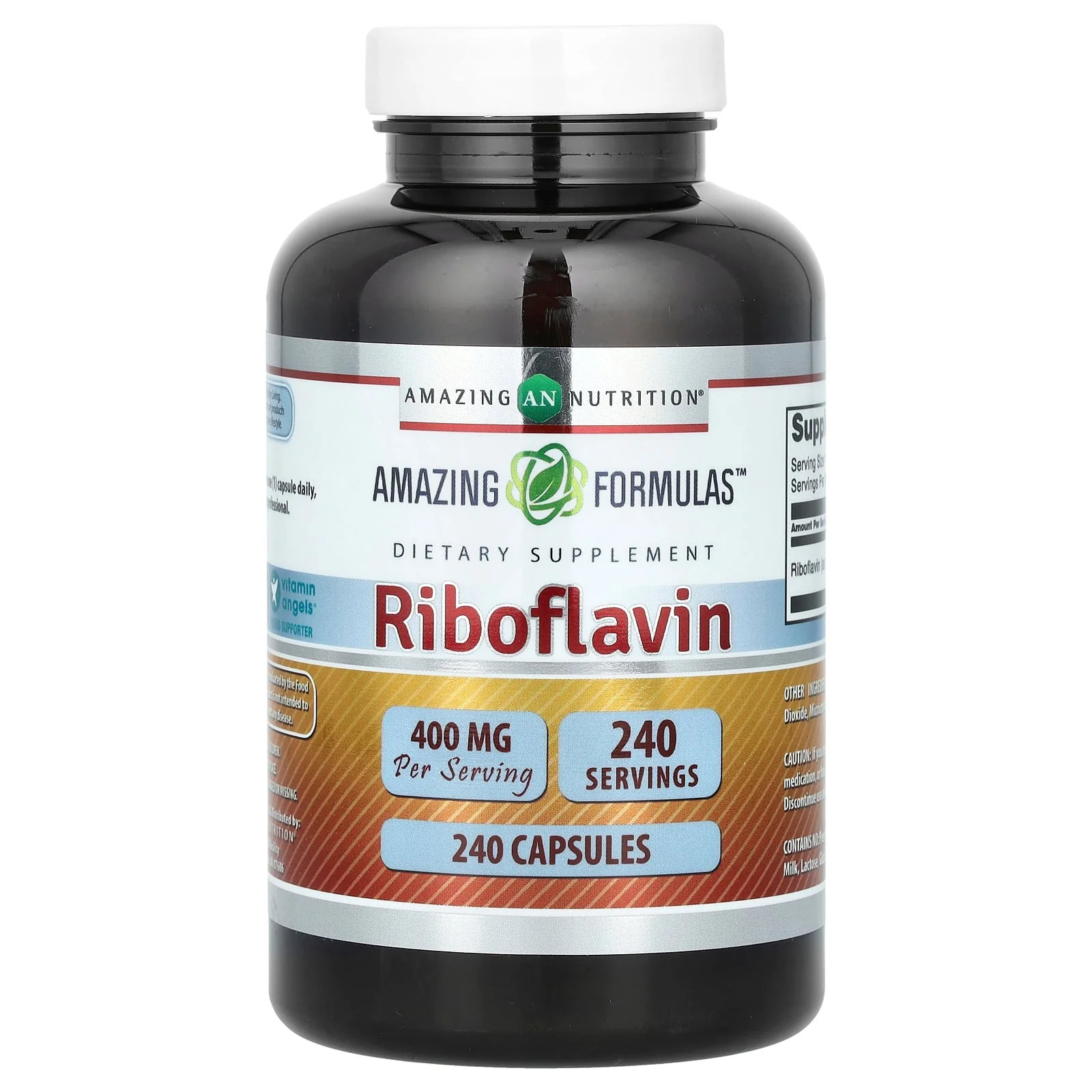 2 X Amazing Nutrition, Riboflavin, 400 mg, 240 Capsules