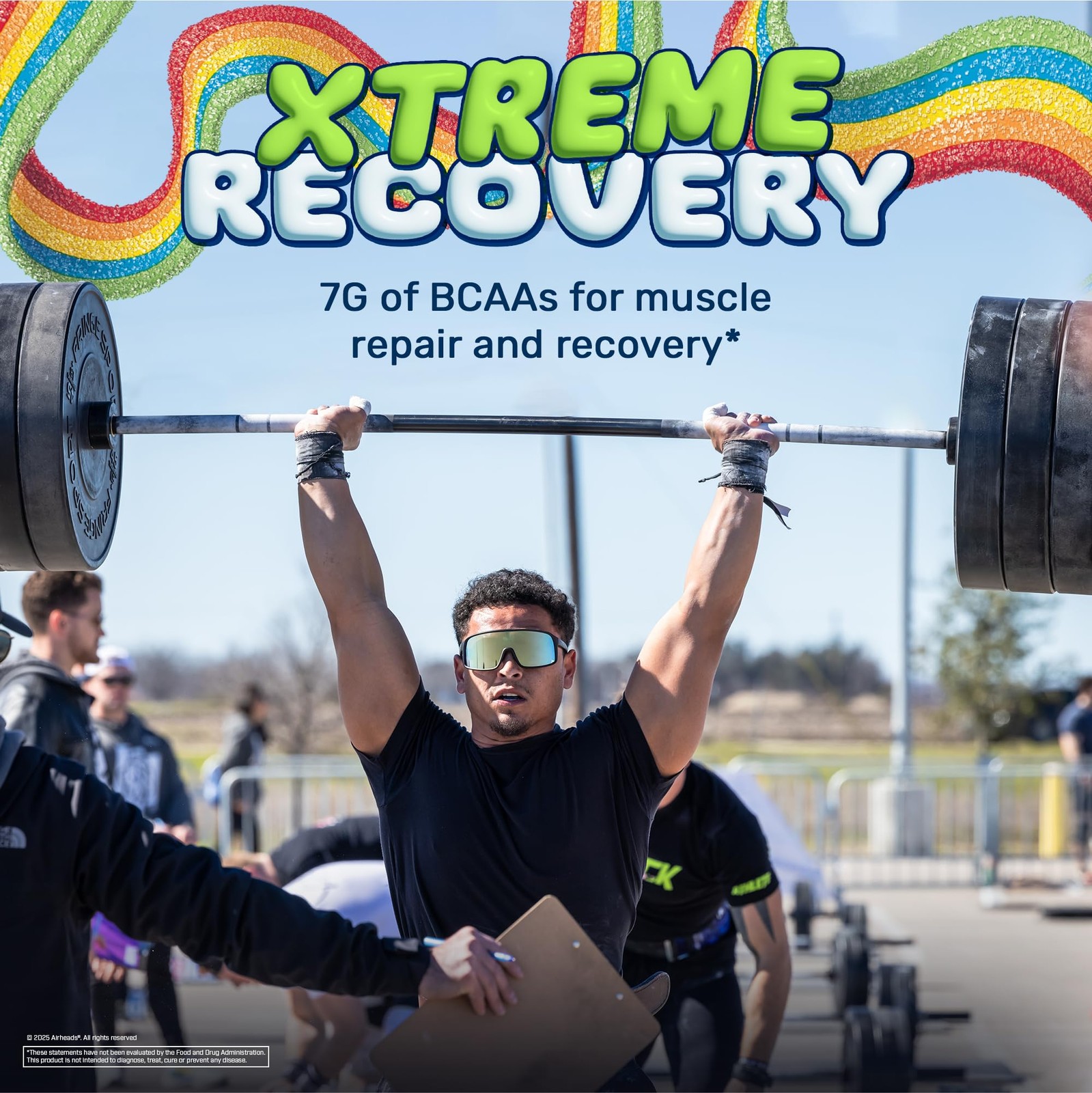 Xtend Original BCAA Powder, 30 Servings (Pack of 1), Airheads Rainbow Berry
