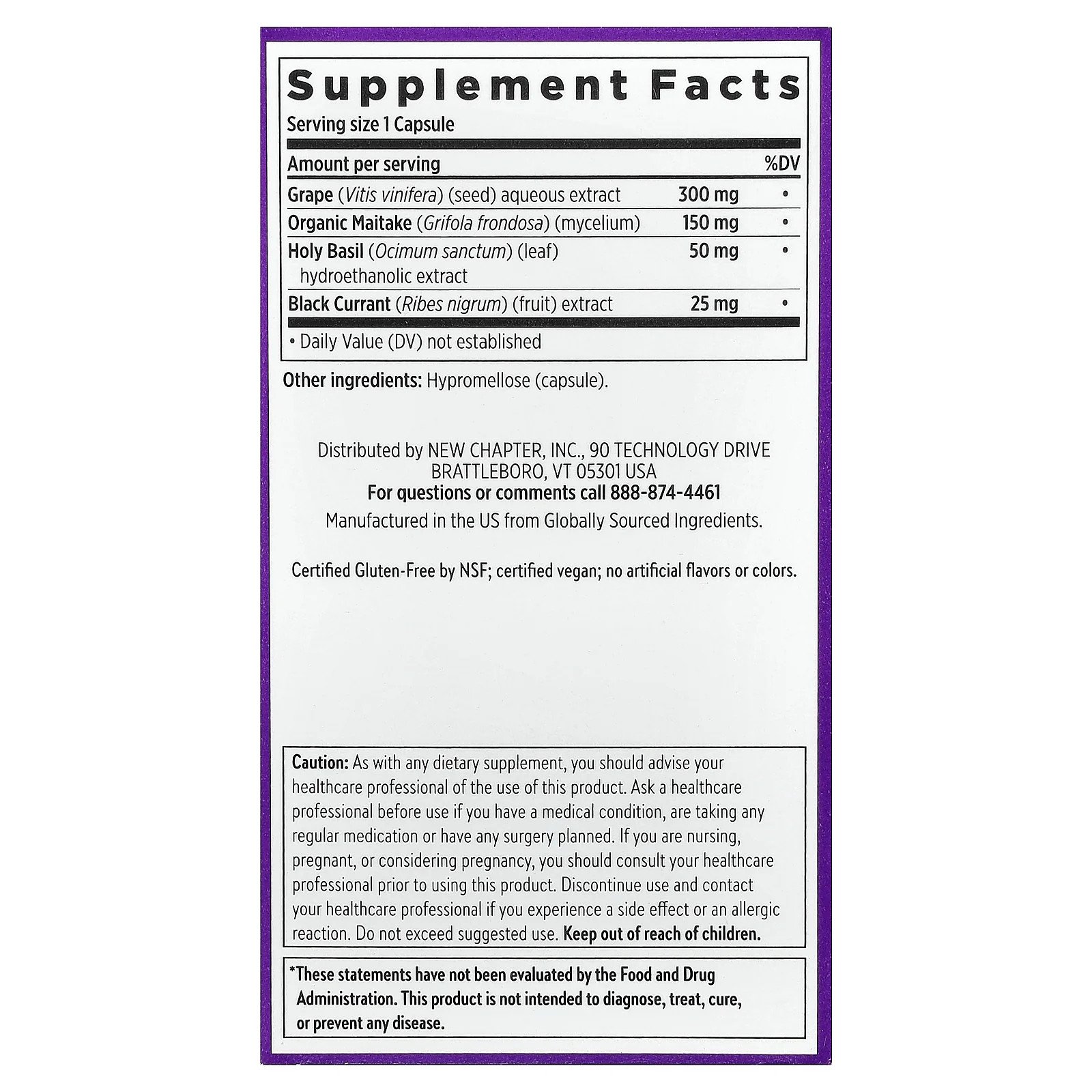 2 X New Chapter, Blood Pressure Balance, Grape Seed Blend, 60 Vegan Capsules