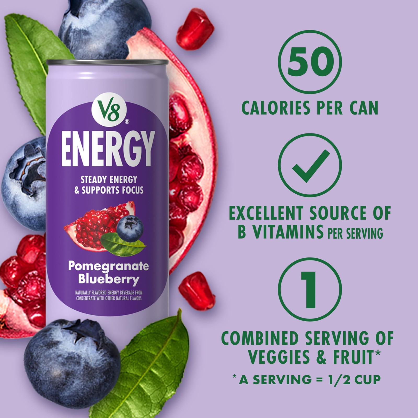+Energy Peach Mango, Orange Pineapple, Black Cherry and Pomegranate Blueberry…