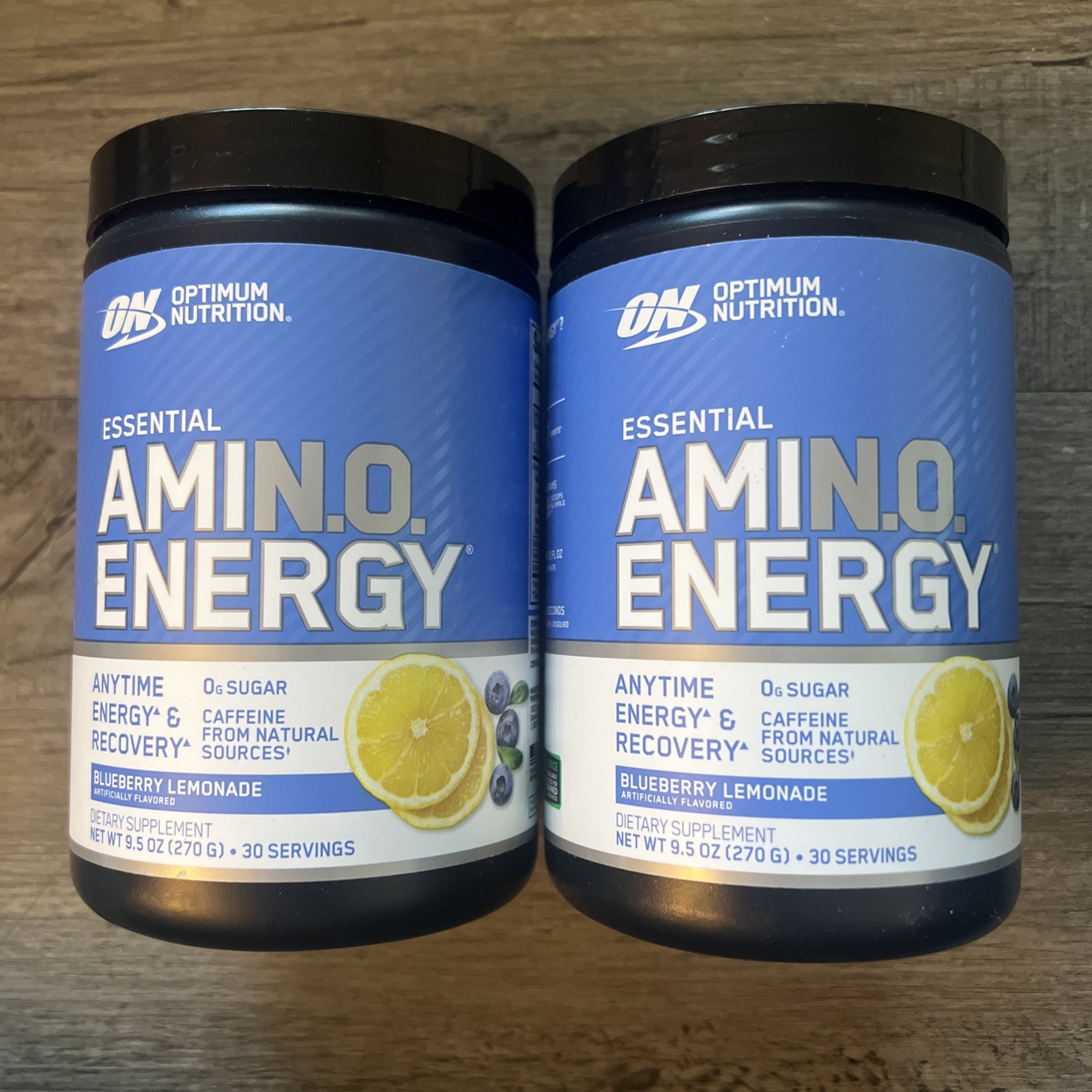 Lot Of 2 Optimum Nutrition Amino Acid Powder, 9.5 fl oz – Blueberry EXP: 10/2027