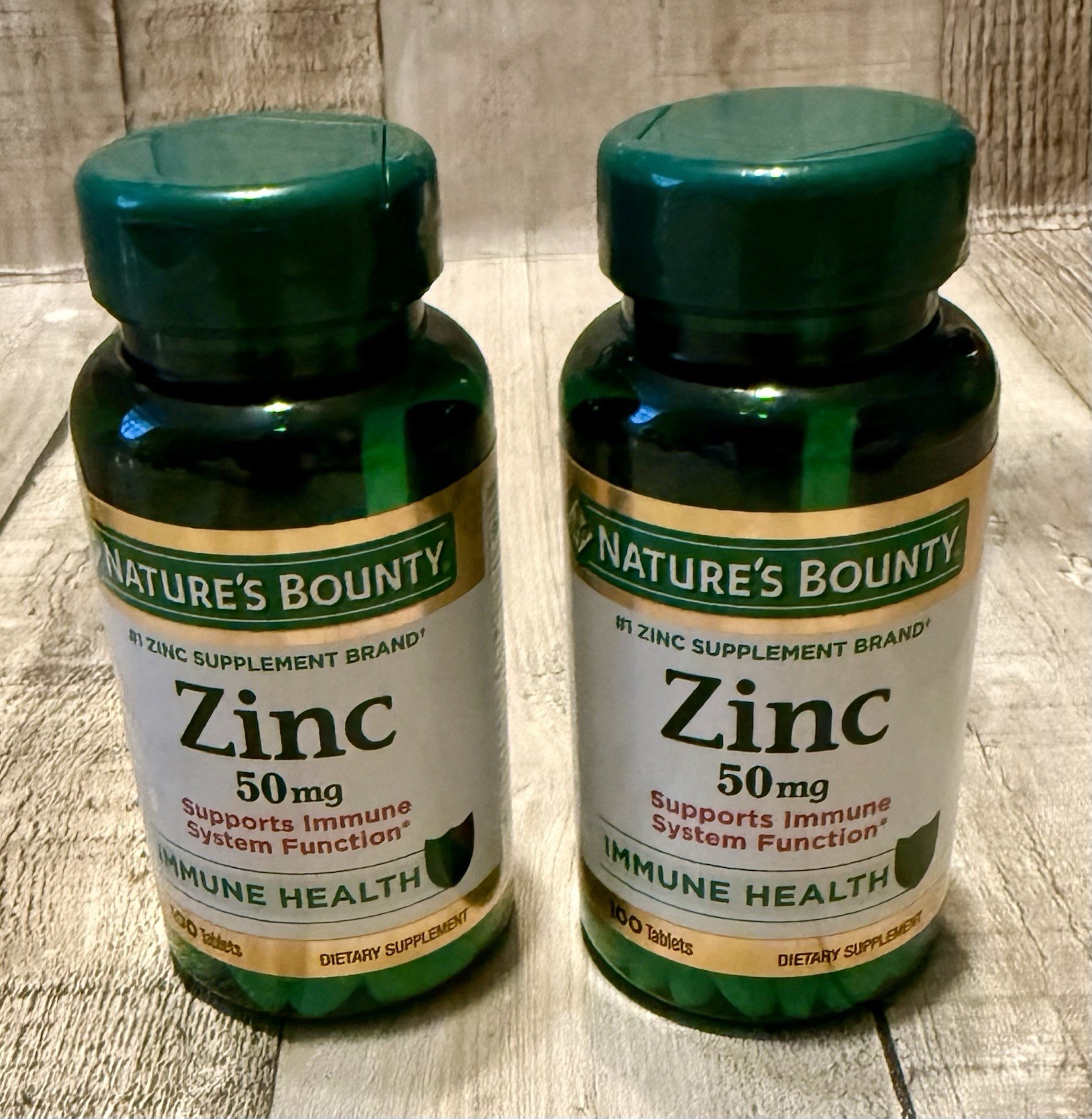 Nature’s Bounty Zinc 50mg Immune System Antioxidant Health Exp 2029 Sealed