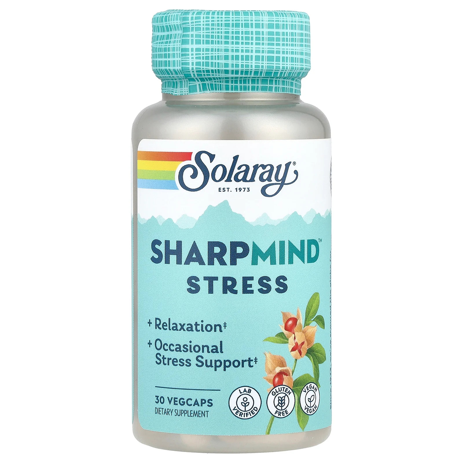 2 X Solaray, SharpMind� Stress, 30 VegCaps