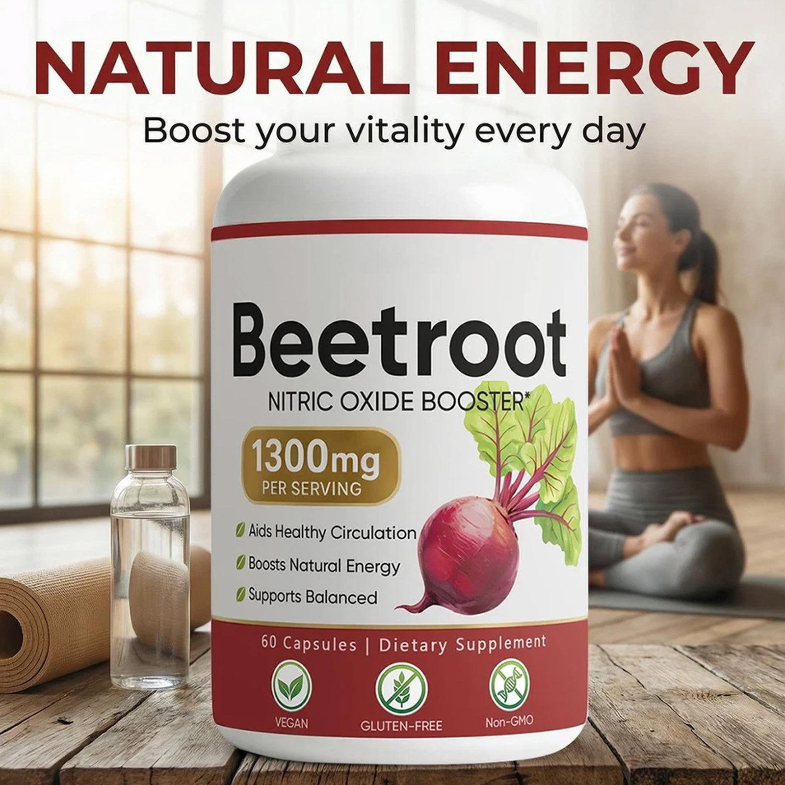 Lemeli Beet Root Supplement 60 Capsules, Lemeli Beetroot – 1300mg