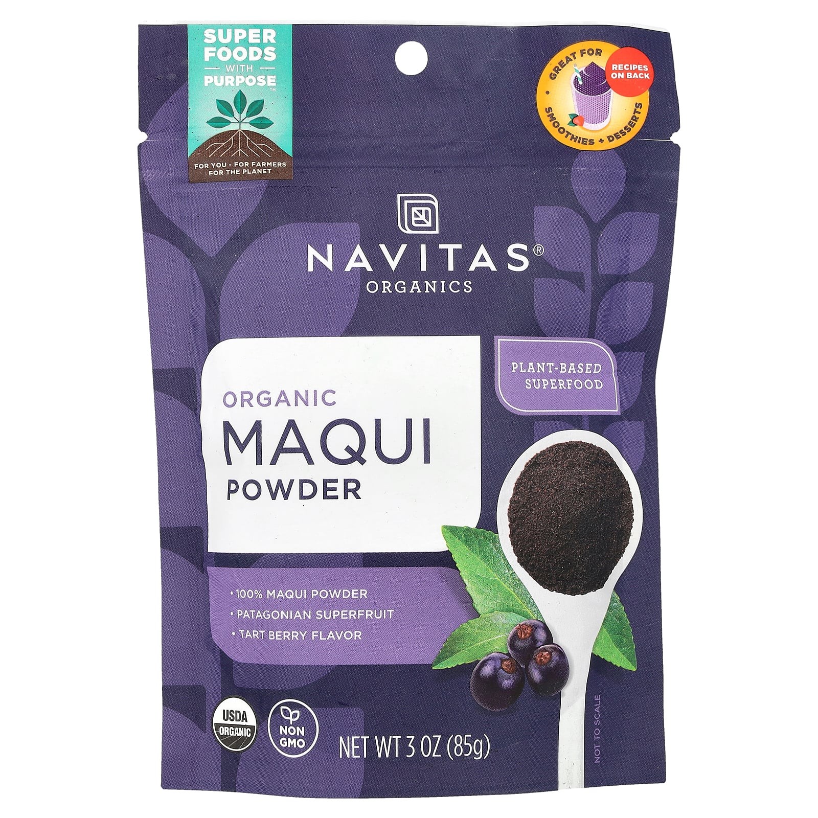 2 X Navitas Organics, Organic Maqui Powder, 3 oz (85 g)