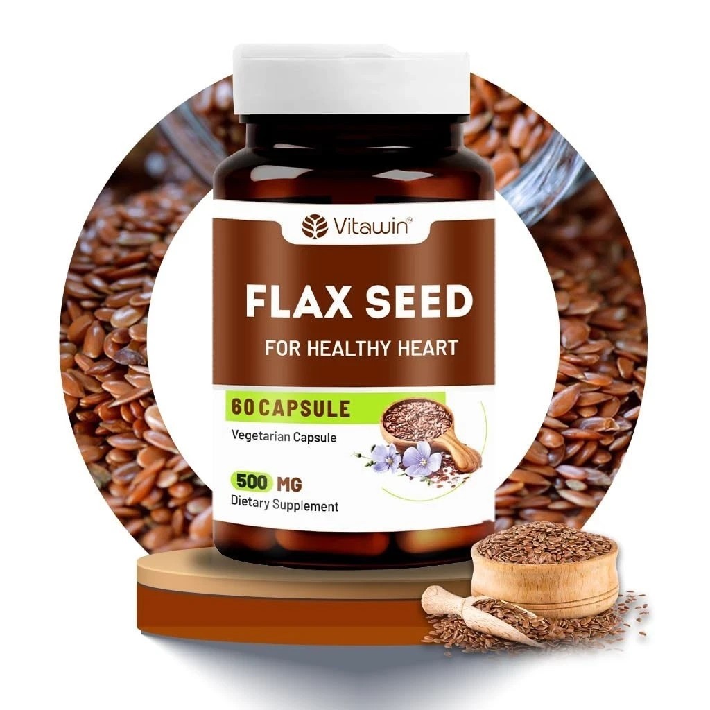 Vitawin Flax Seed For Healthy Heart, Immunity & Joint Support – 60 Capsule a669