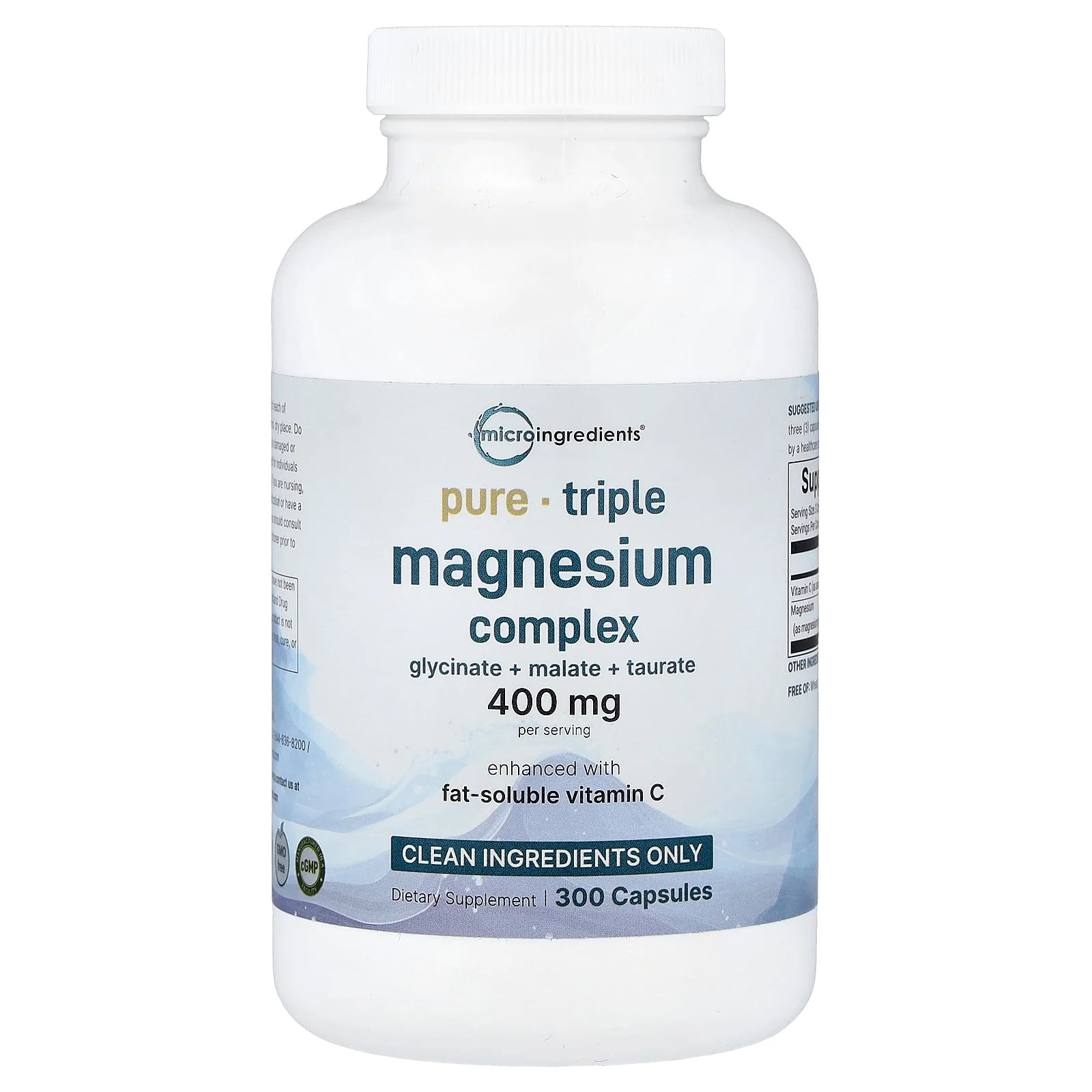2 X Micro Ingredients, Triple Magnesium Complex, 300 Capsules (133 mg per Capsu