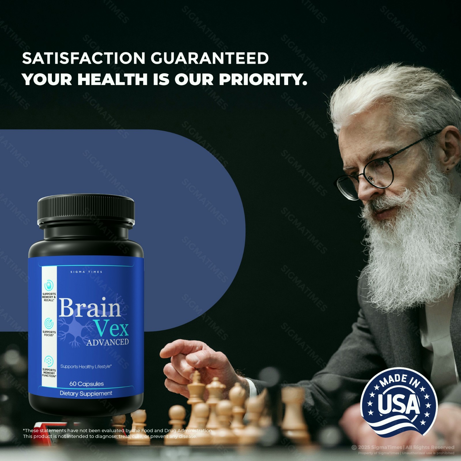 Brain Vex Advanced, BrainVex Advanced Formula for Memory & Brain Health -3PK